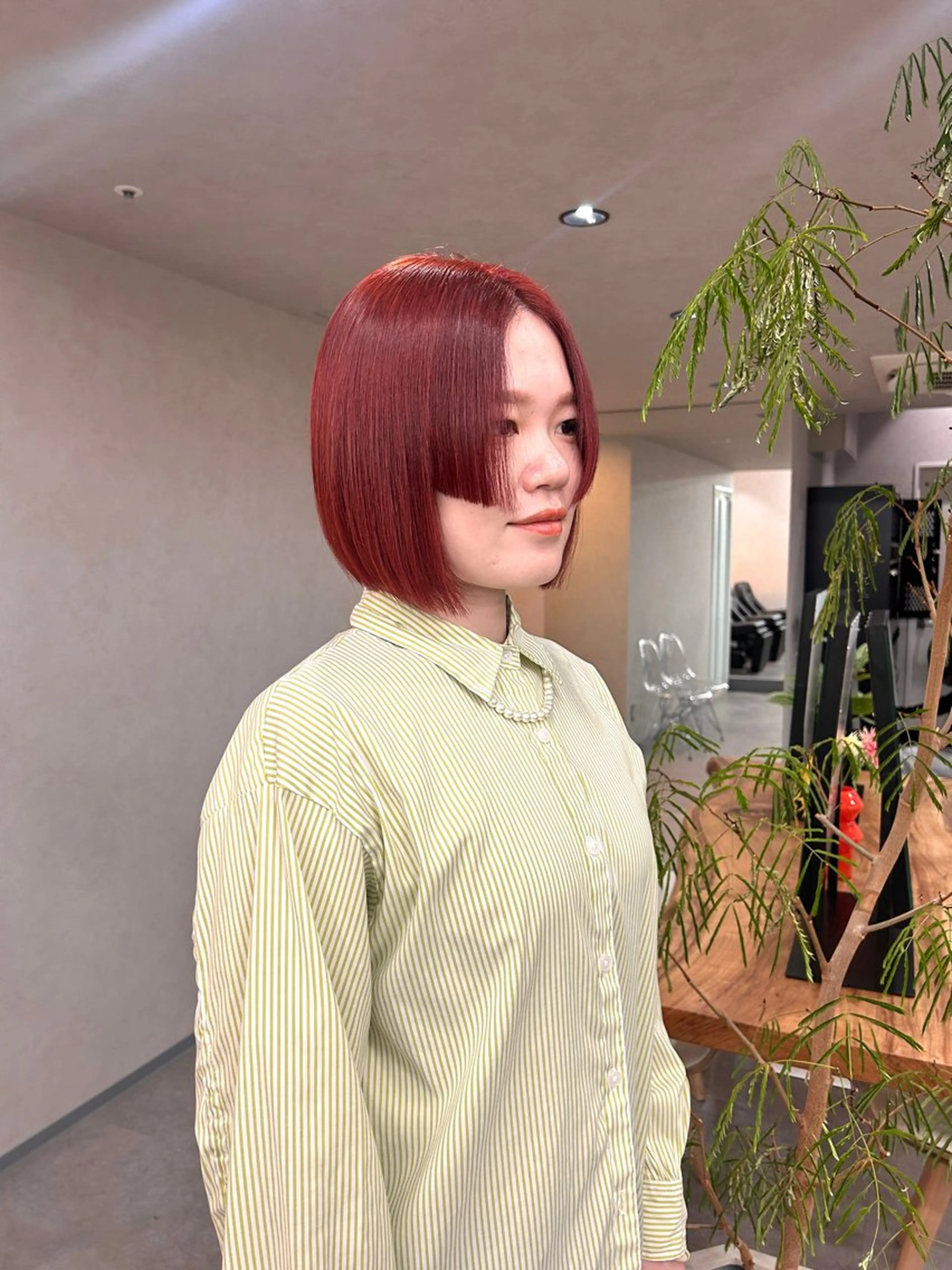 ミディアム カラー ヘアカラー トリートメント ヘアセット 🌷横浜/レイヤー /艶カラー🌷のヘアスタイル