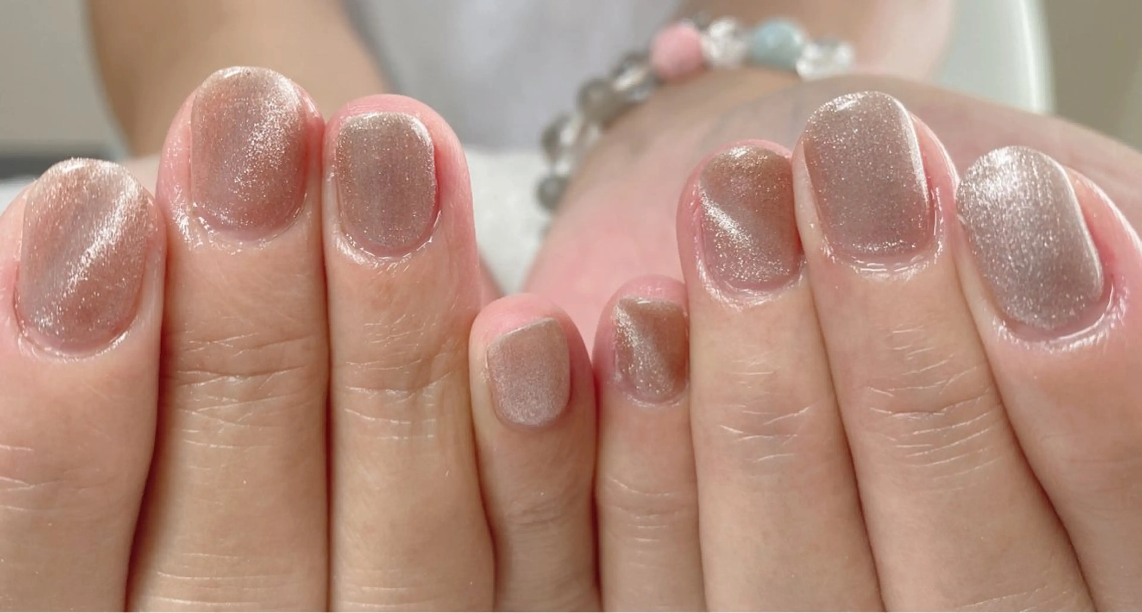 ネイル ハンドネイル ニュアンスネイル🌈 MYU Nailsのネイルデザイン