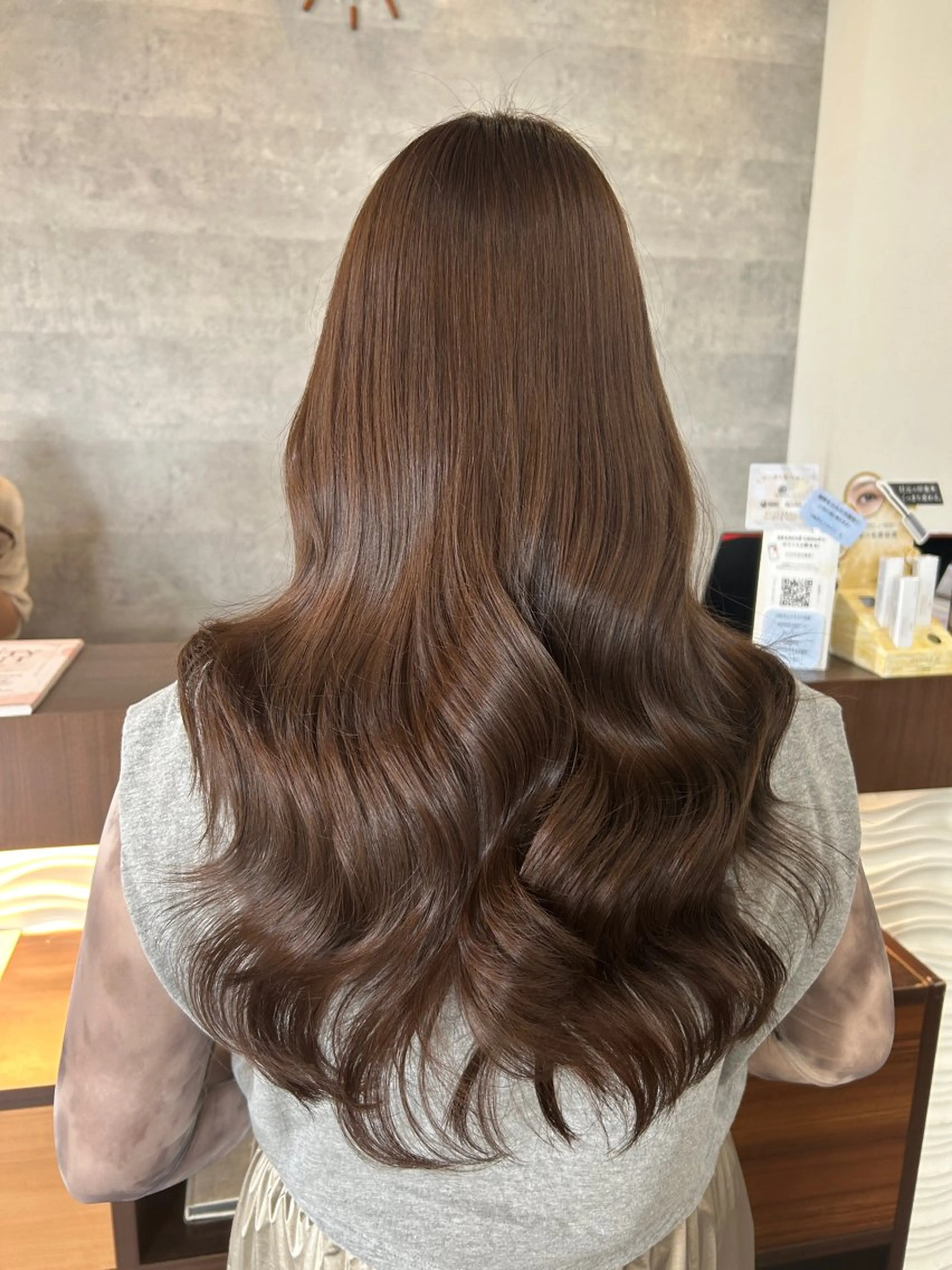 ロング カラー 韓国風ヘア レイヤーカット 韓国ヘア🤍ワンホン 🤍あやかのヘアスタイル