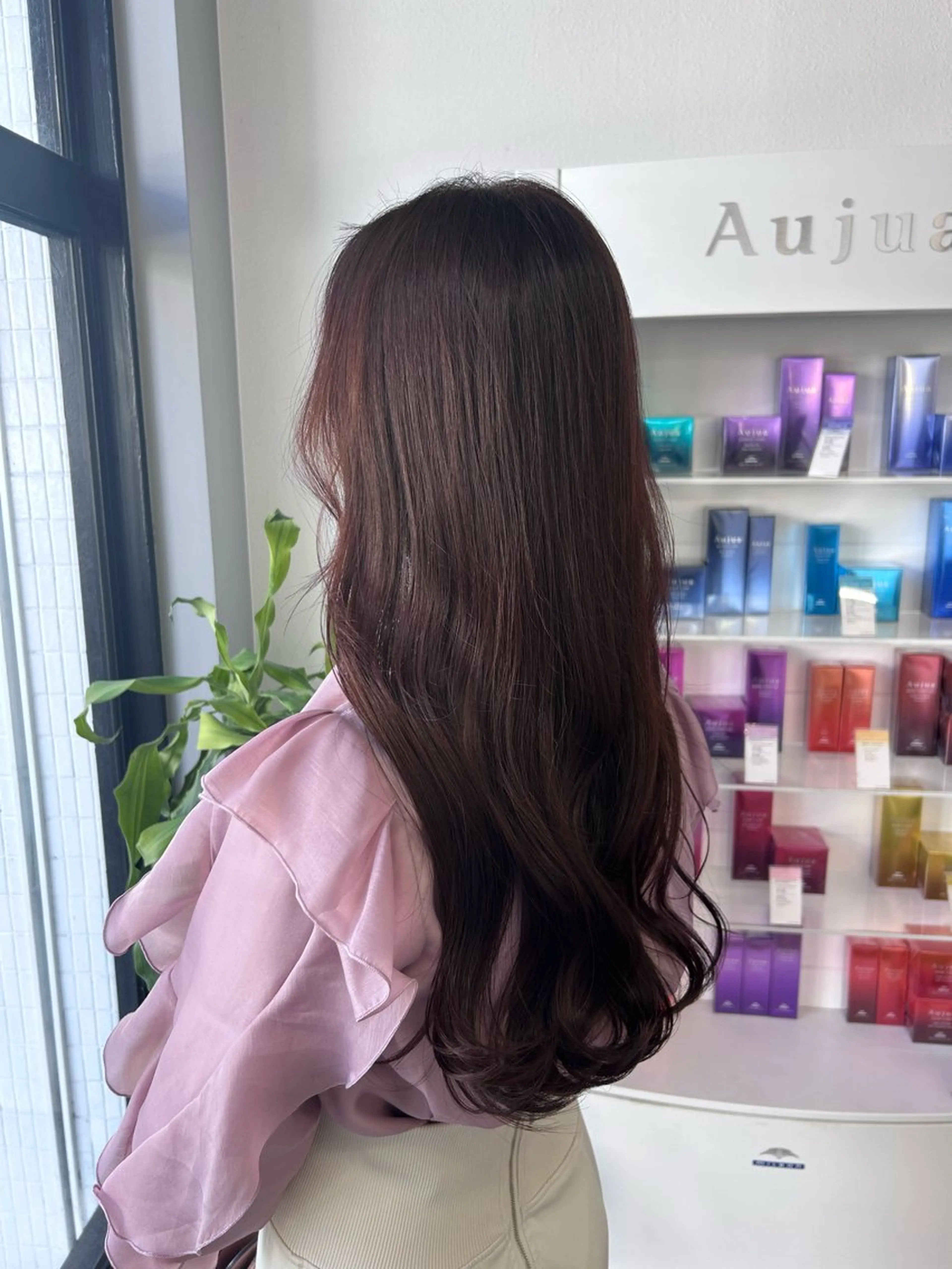 セミロング カラー ブラウンカラー カット ヘアカラー トリートメント sol. ayakaのヘアスタイル
