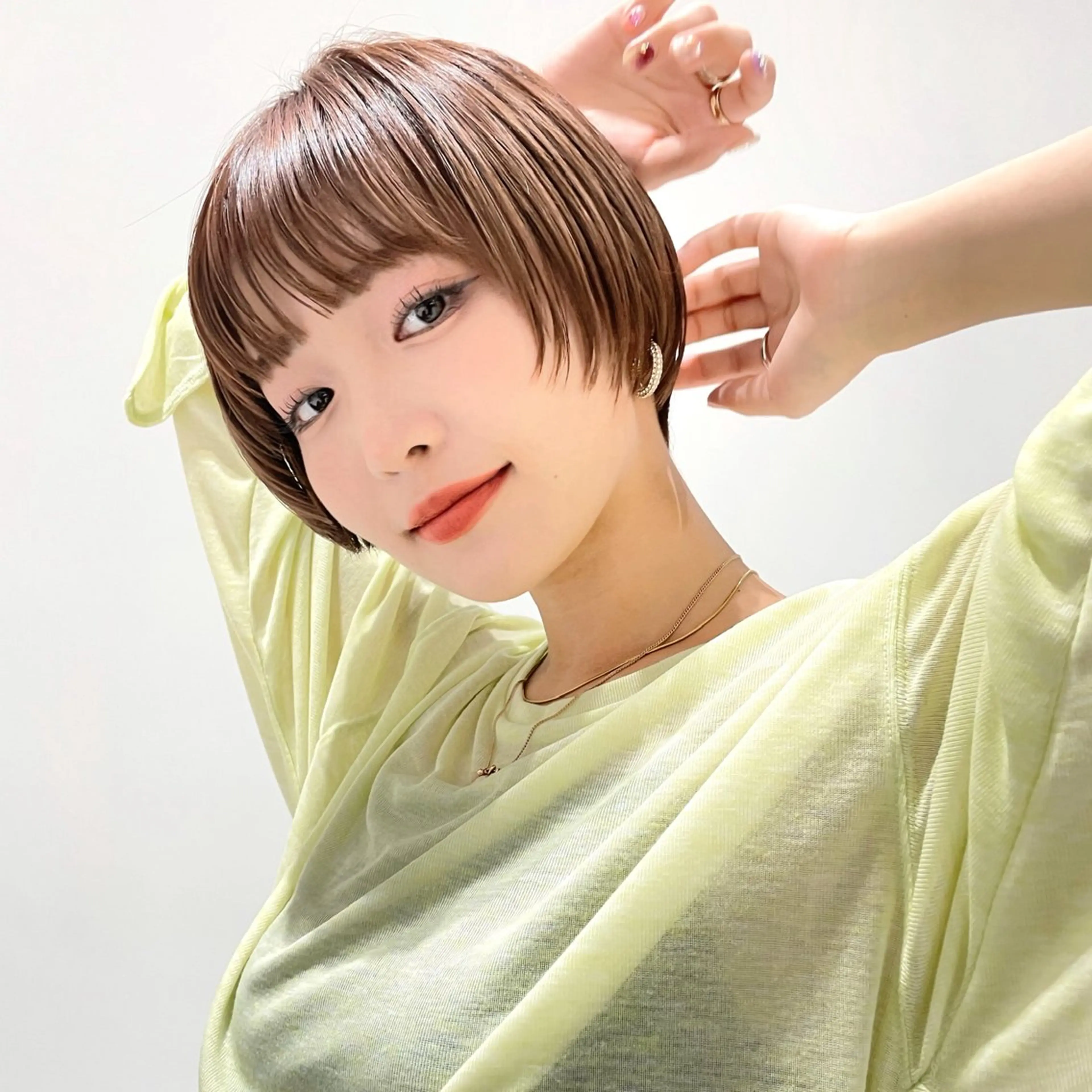 ショート ボブ 髪質改善 韓国風ヘア ショートヘア カット ヘアカラー トリートメント 🎗️comoda 神戸三宮 髪質改善のヘアスタイル