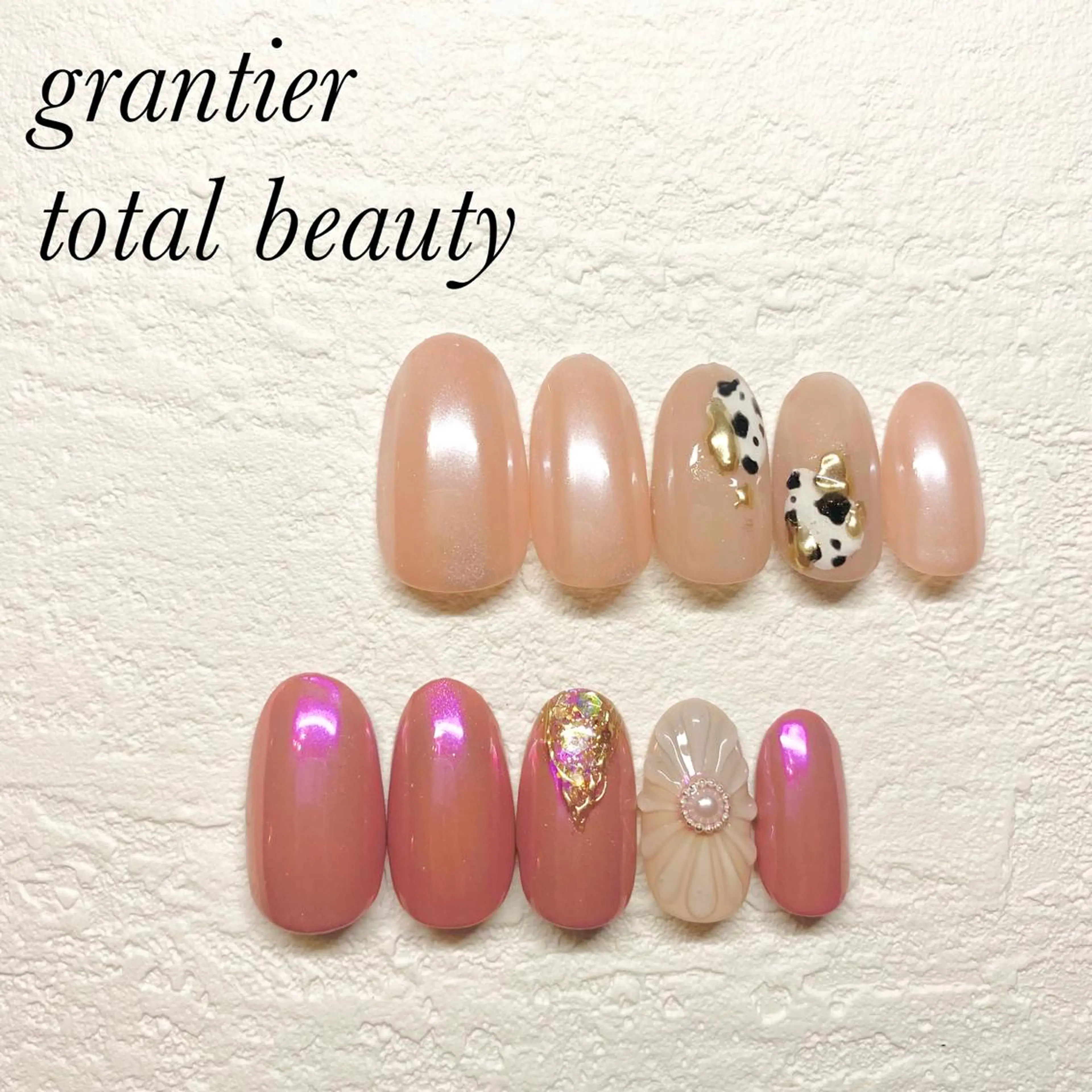 ネイル フットネイル ジェルネイル パラジェル ハンドネイル grantier beautyのネイルデザイン