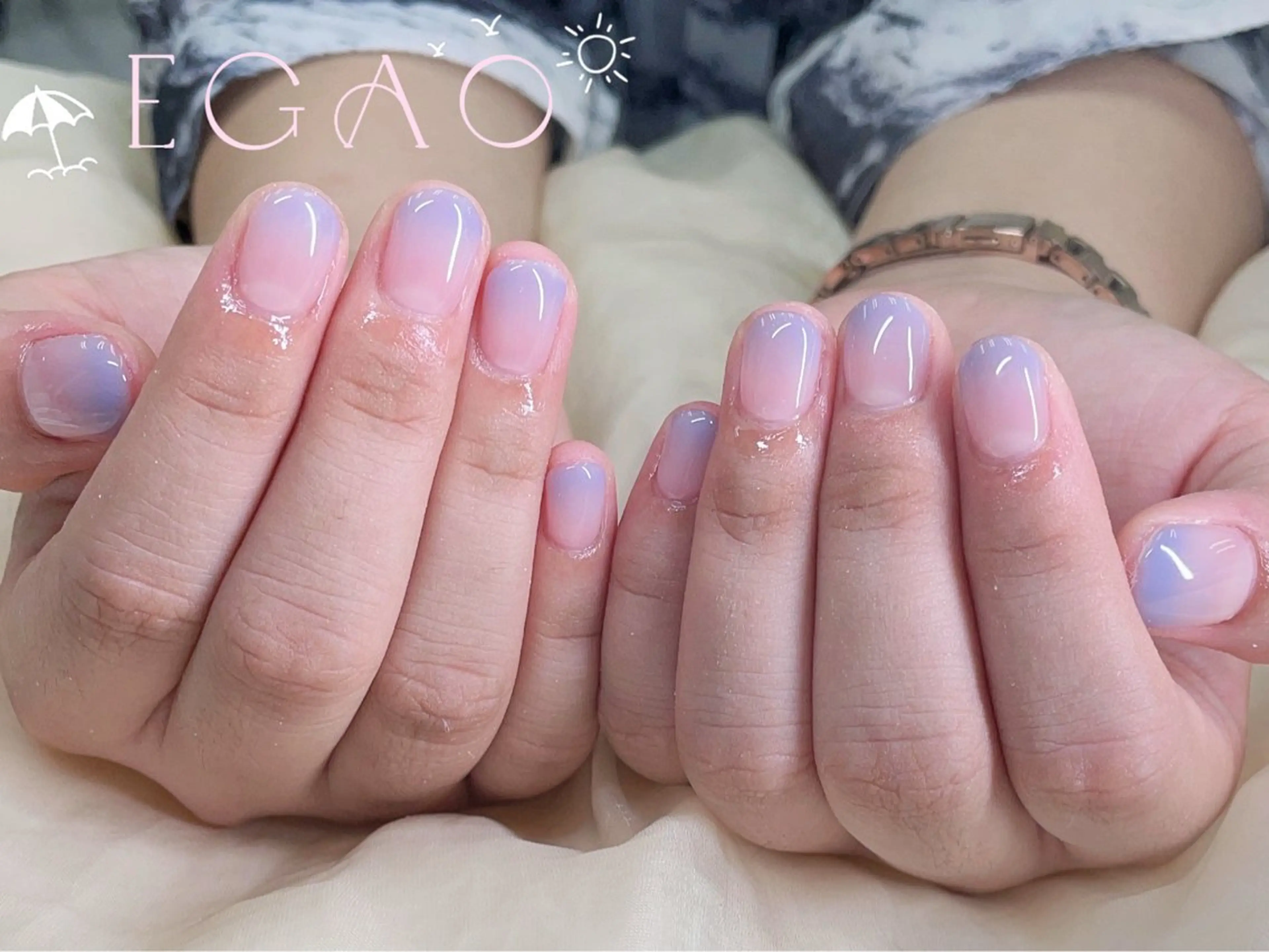ネイル アートネイル フットネイル フレンチネイル ジェルネイル グラデーション ハンドネイル Egao Nail錦糸町店のネイルデザイン