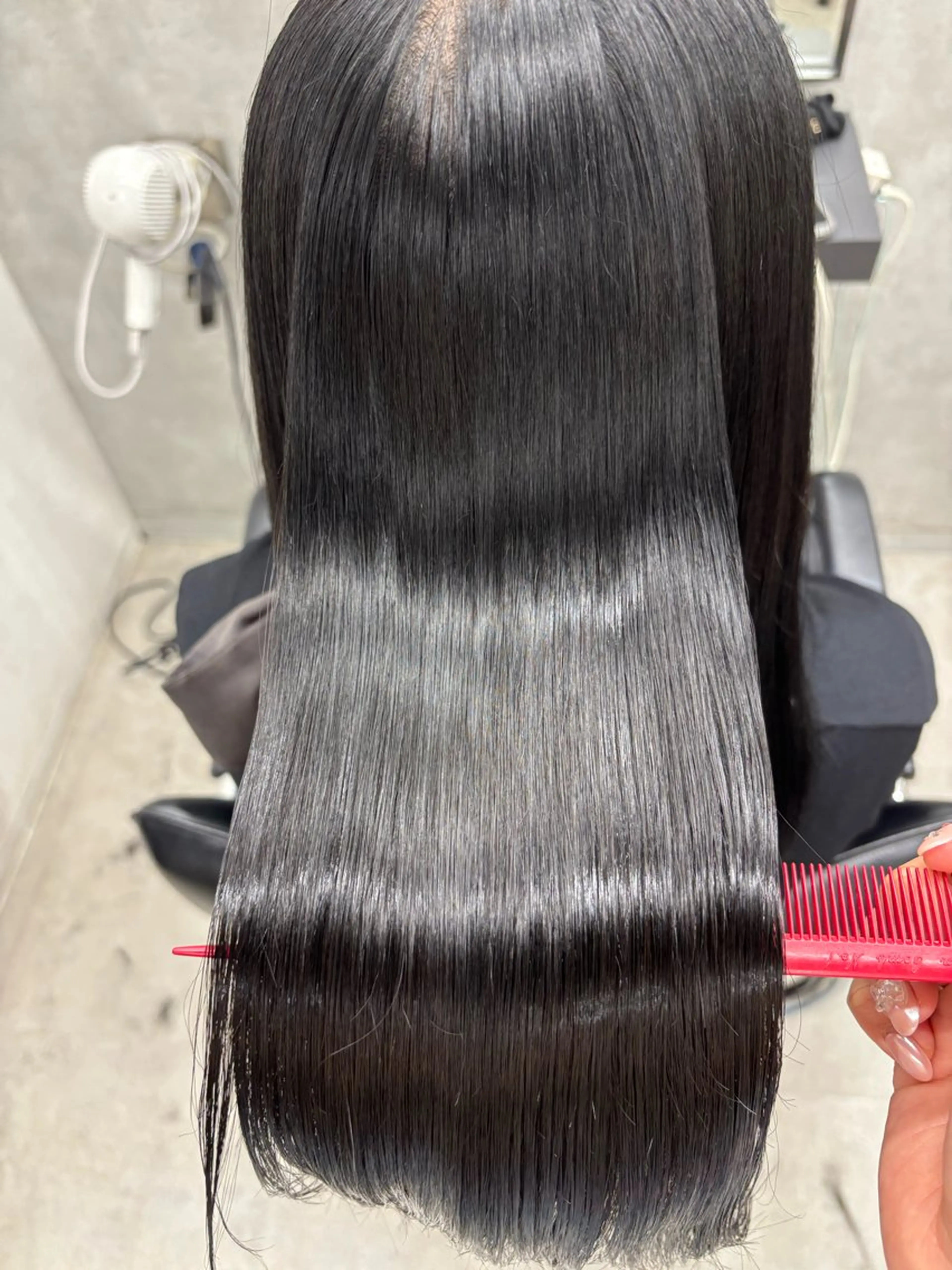 ロング カラー 髪質改善 縮毛矯正 トリートメント カット ヘアカラー 縮毛矯正 トリートメント すぐ巻ける縮毛矯正 🍀勝倉　麗のヘアスタイル