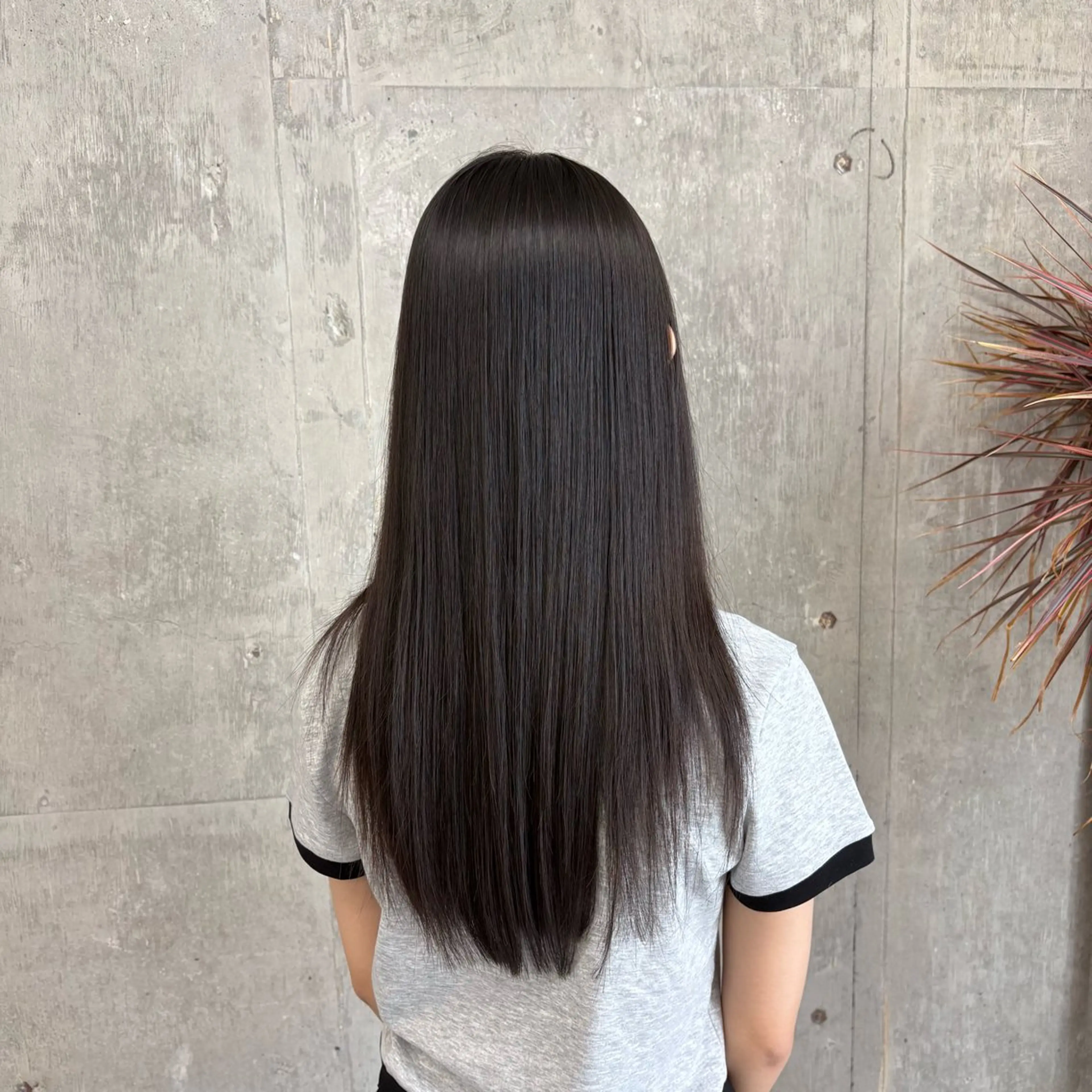 ロング ヘアカラー 縮毛矯正 トリートメント 松井ゆら/ 酸性ストレート/暖色のヘアスタイル