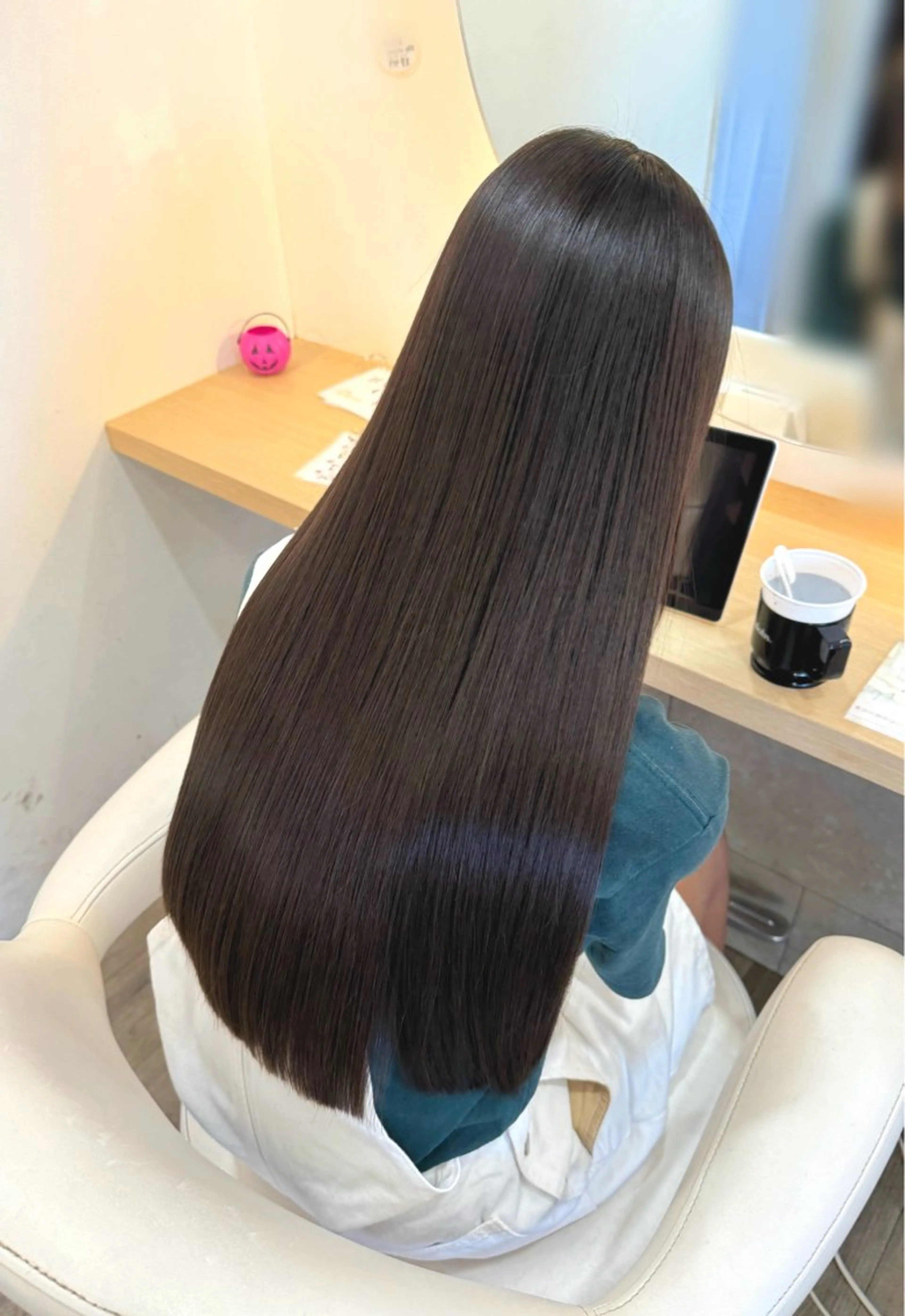 ロング 縮毛矯正 トリートメント カット 縮毛矯正 中川 真帆のヘアスタイル