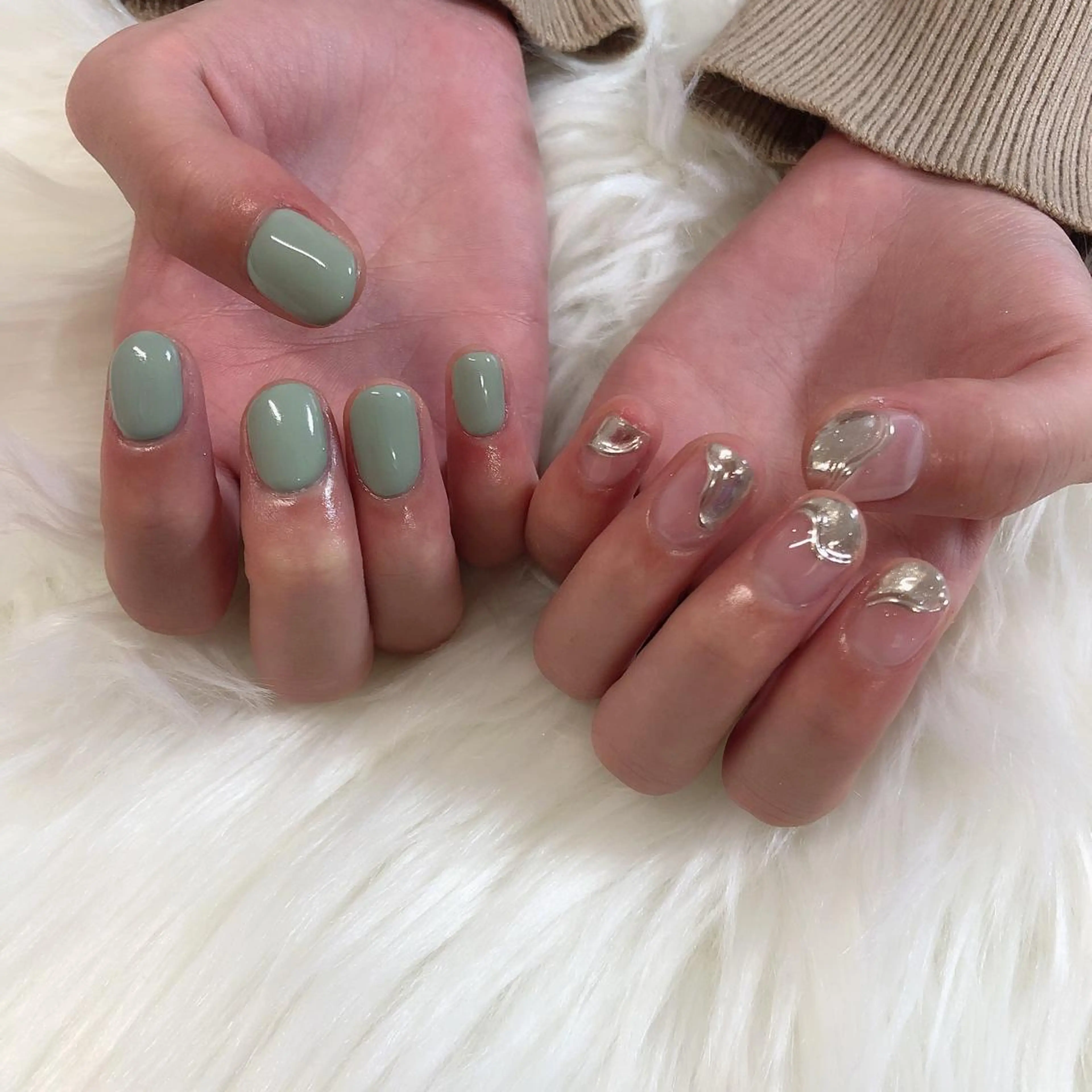 ネイル ハンドネイル 西岡 杏のネイルデザイン