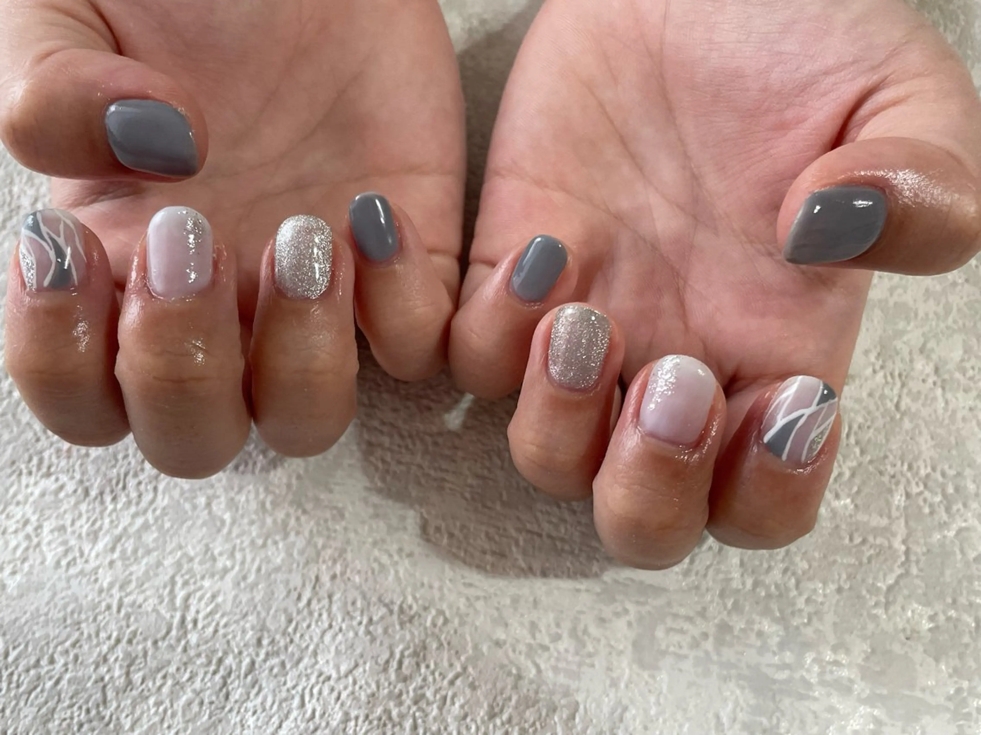 ネイル ジェルネイル メンズネイル パラジェル ワンホンネイル ブライダルネイル ハンドネイル kikinail 溝の口のネイルデザイン