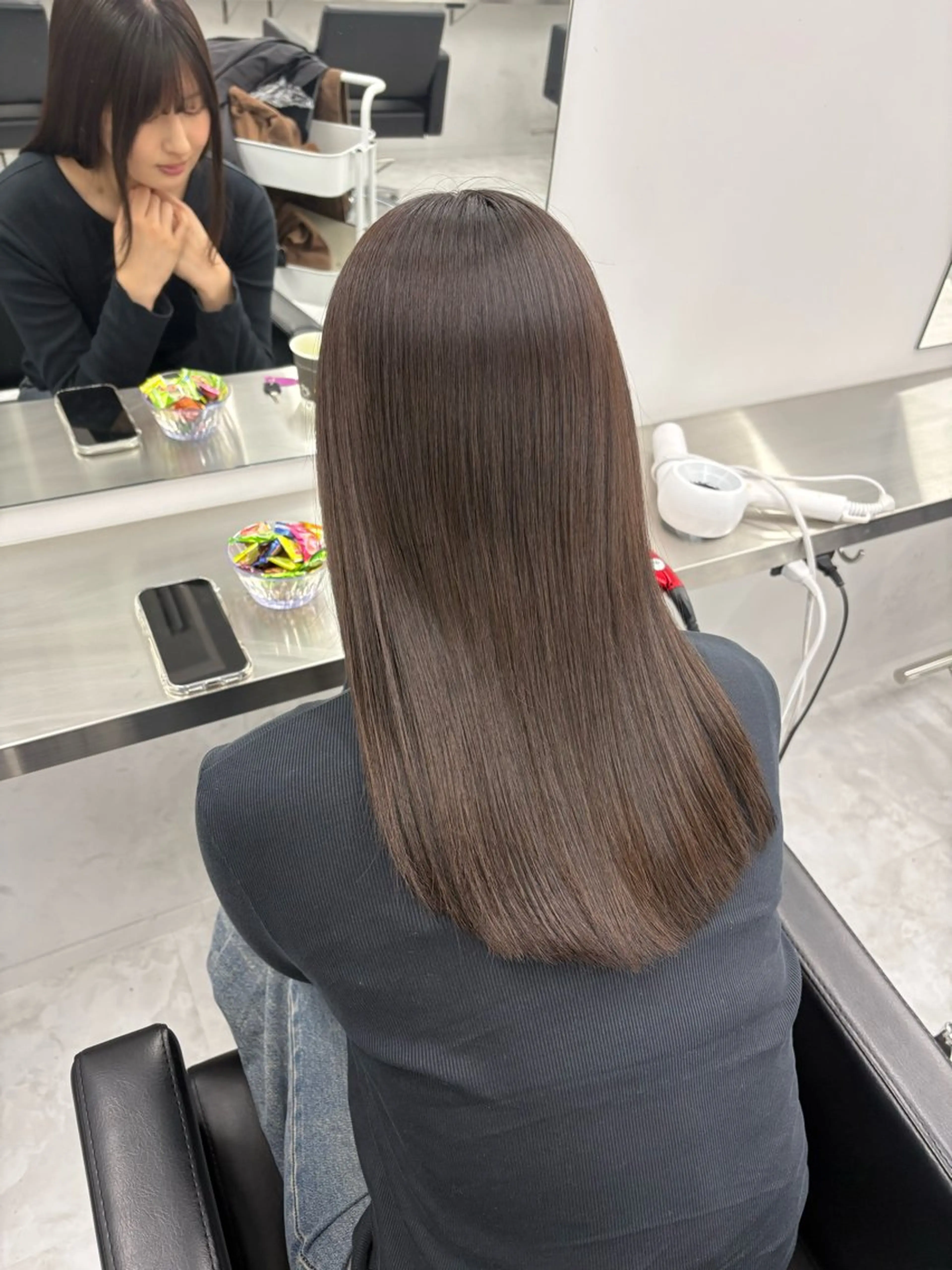 セミロング カラー ブラウンカラー ダークブラウン 似合わせカラー✞✟ ayumi🐈‍⬛のヘアスタイル