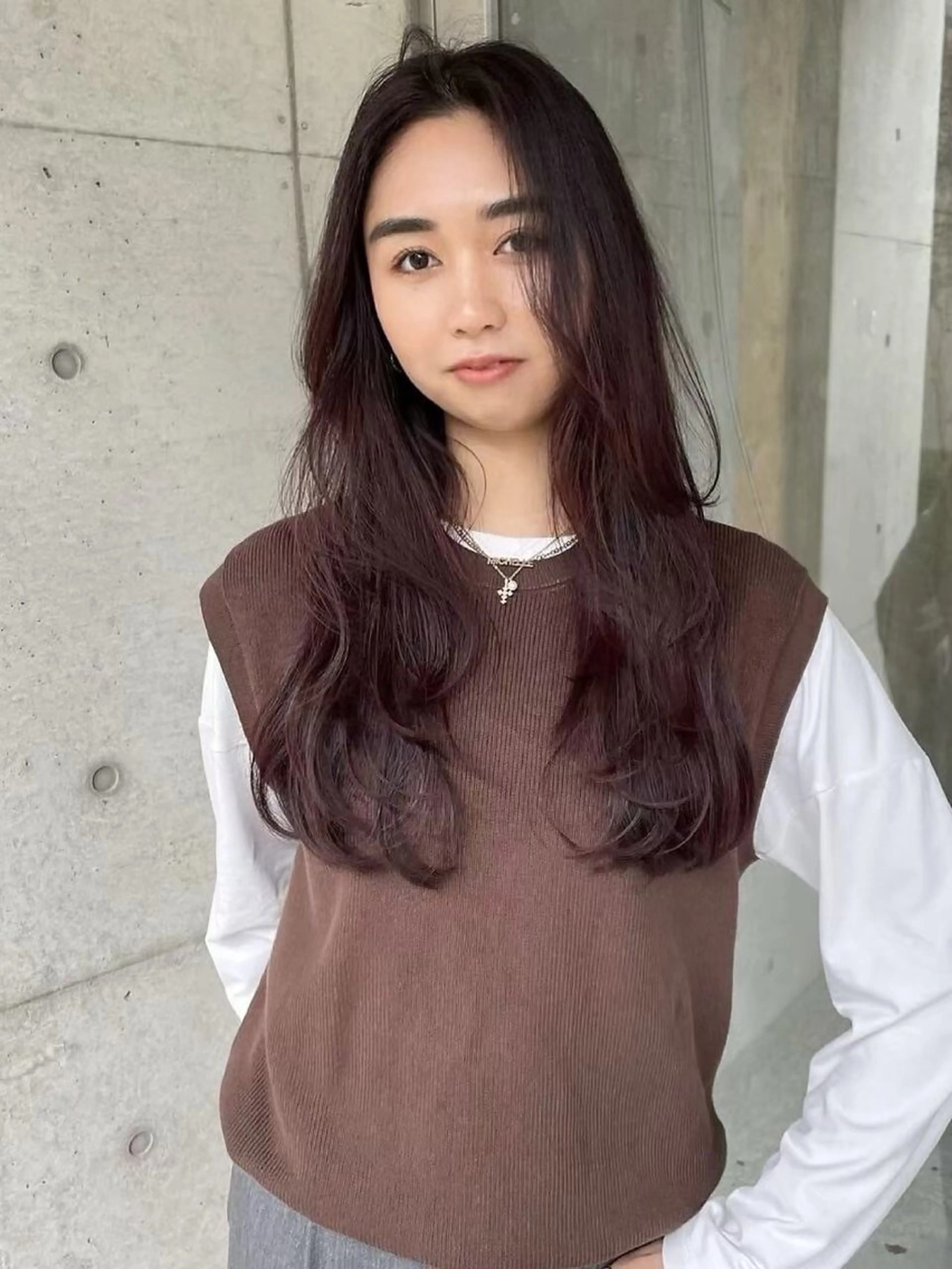 カラー leo/ロング／ レイヤーカット⛈️のヘアスタイル