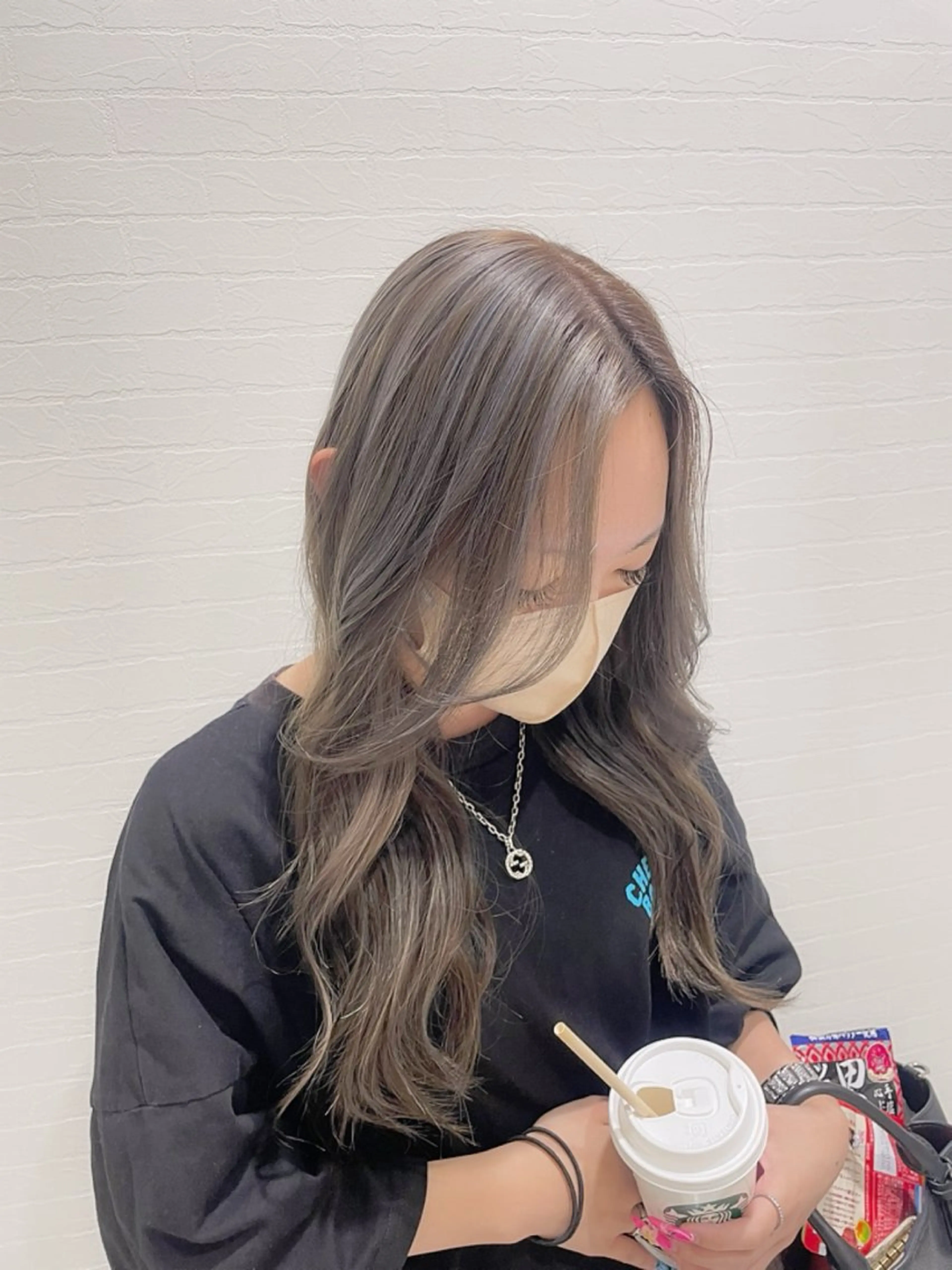 ロング カラー ヘアカラー トリートメント 💞暖色カラー 💞risaのヘアスタイル