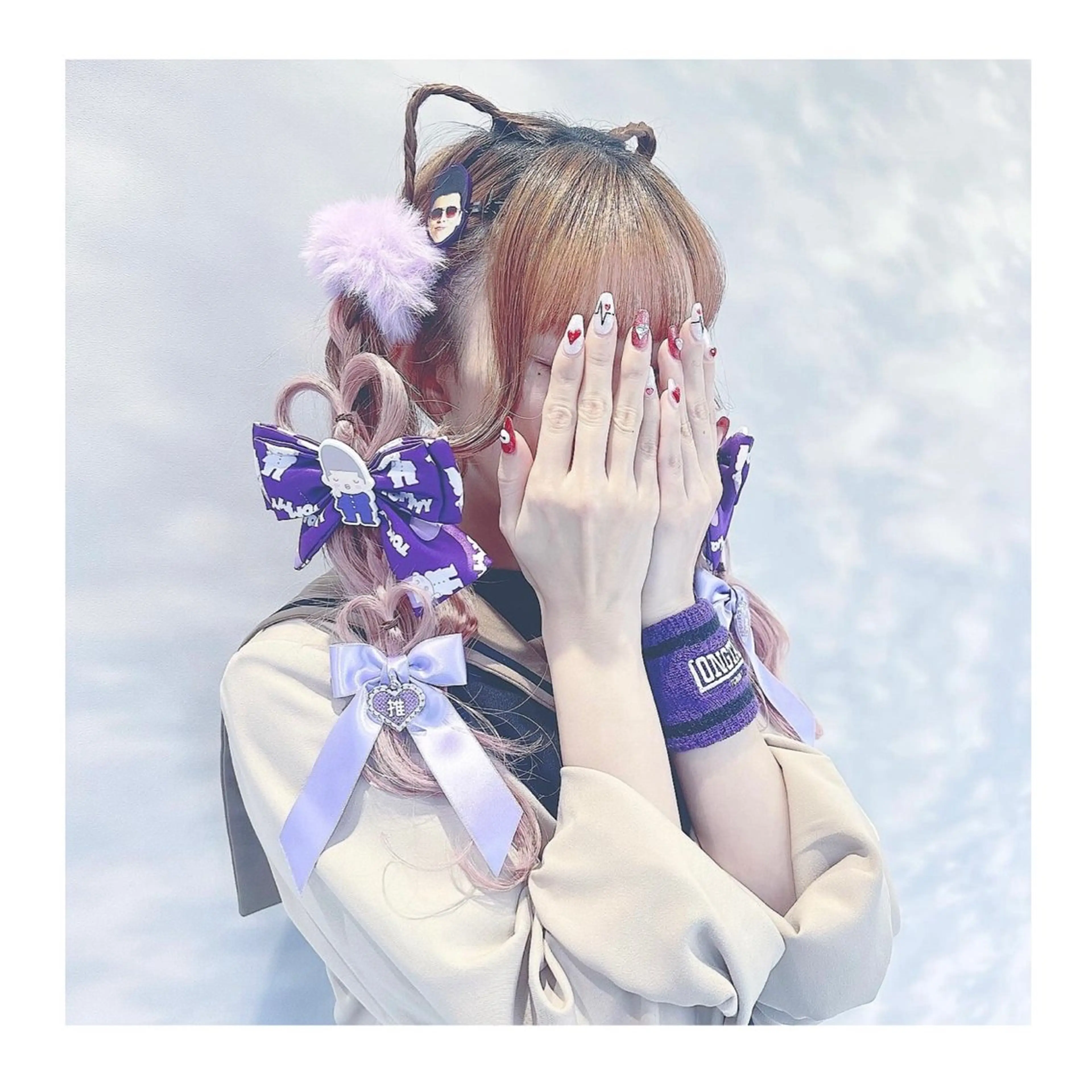 ロング ヘアアレンジ ヘアセット 🖤kana/艶髪/ 韓国風暗髪カラー🖤のヘアスタイル