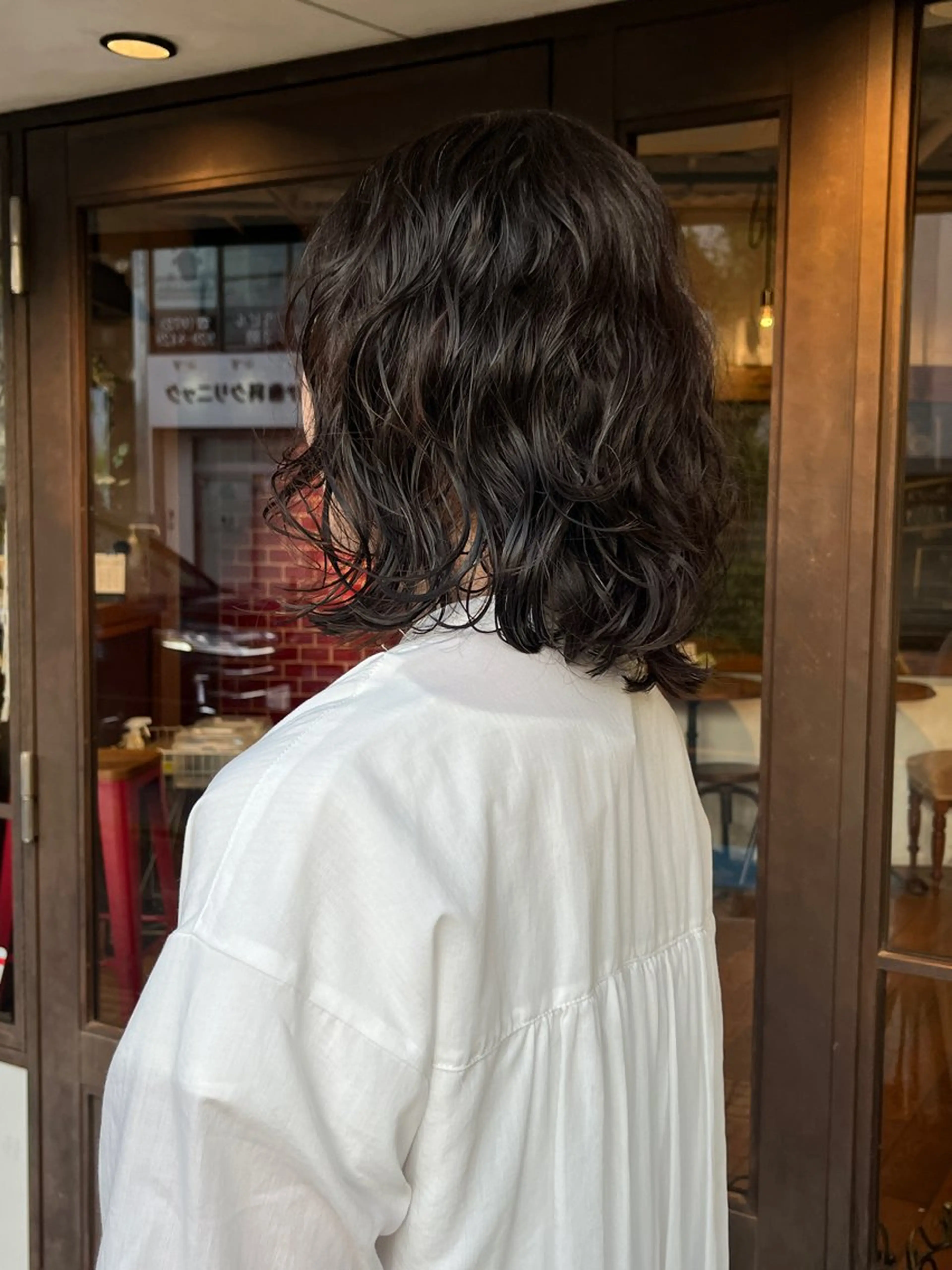 ミディアム パーマ カット パーマ 韓国好き🇰🇷 美容師MIKUのヘアスタイル