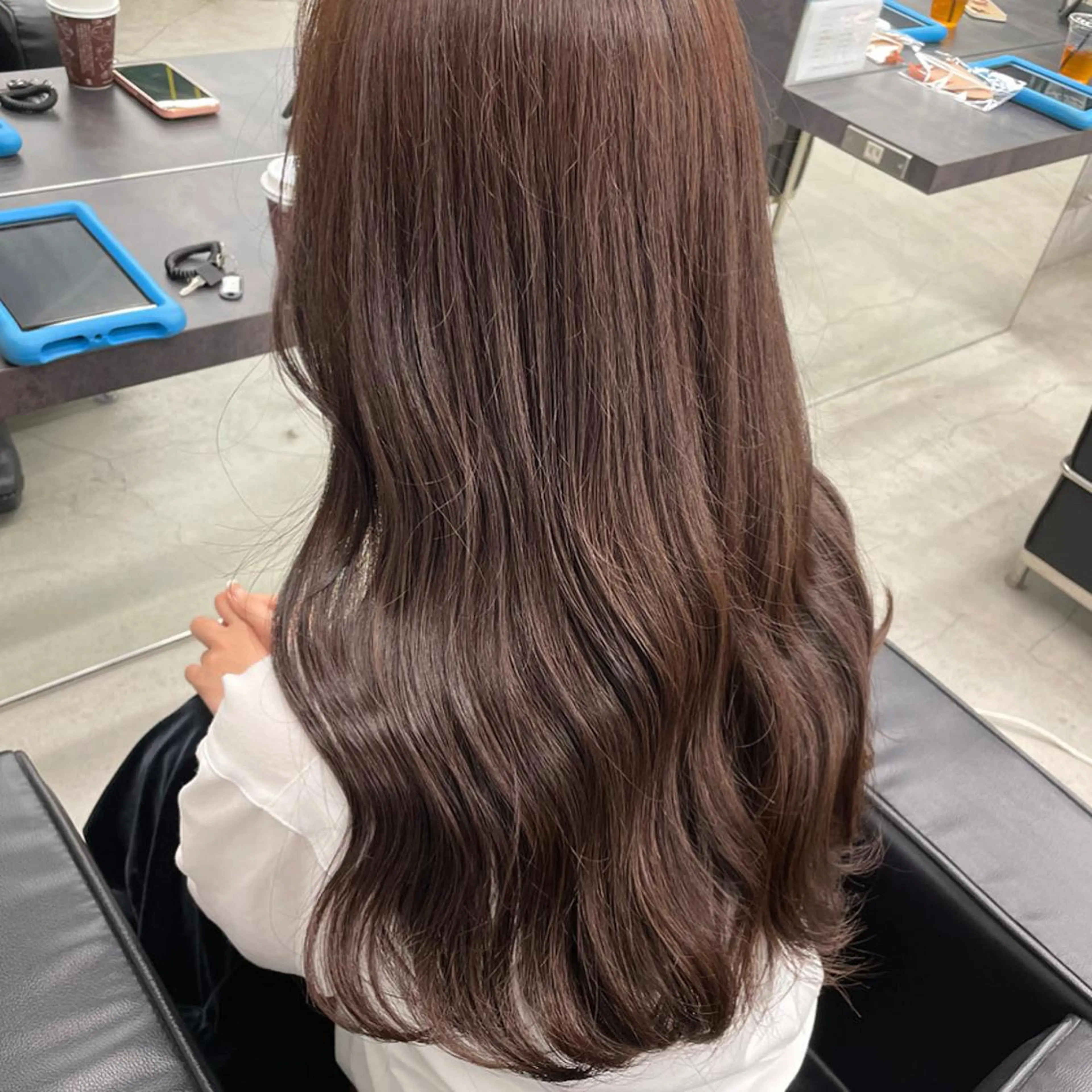 ロング カラー ブラウンカラー チョコレートブラウン 💗韓国ヘア/髪質改 善💗若菜あいこのヘアスタイル