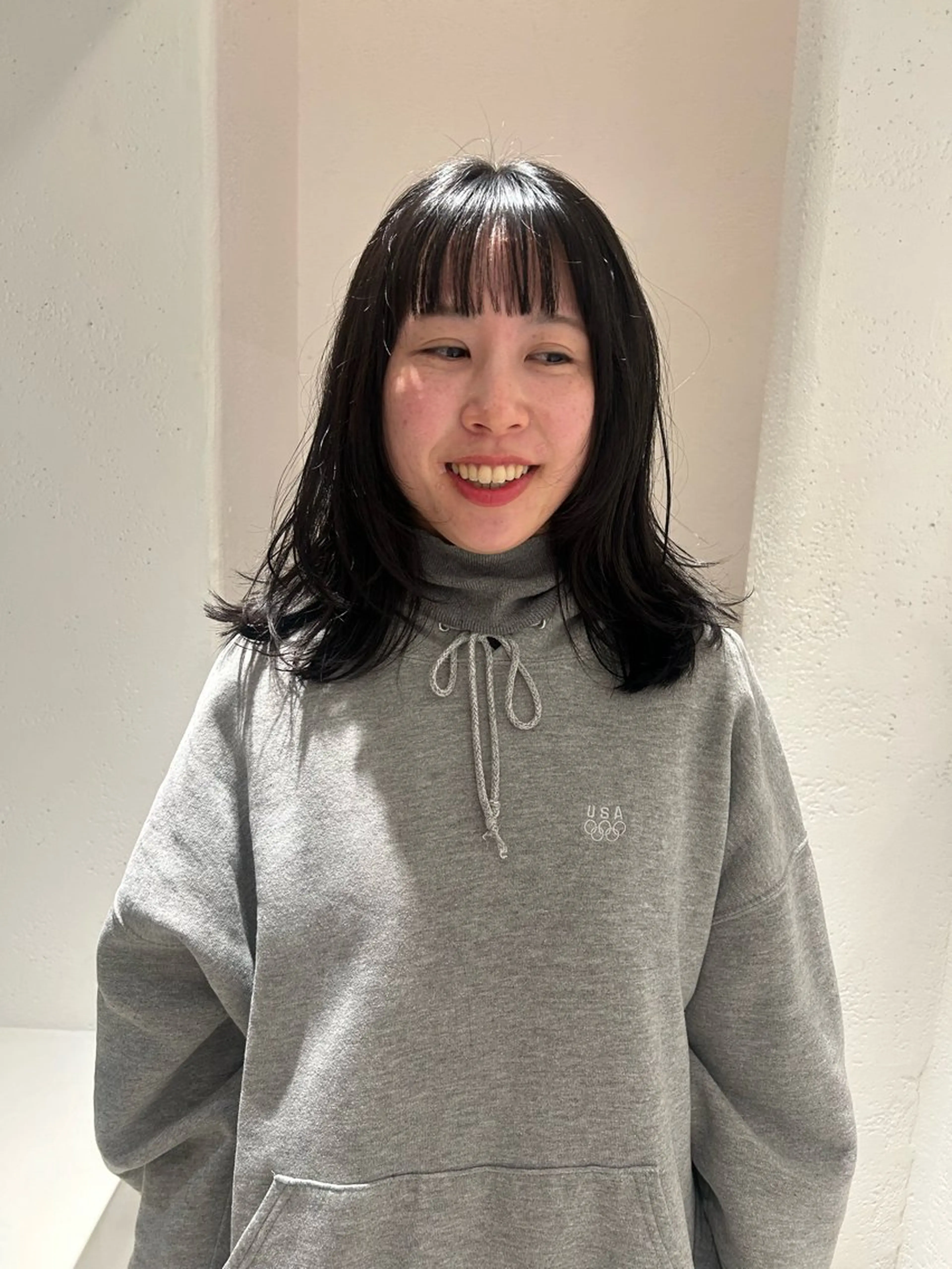 ミディアム レイヤーカット iwami rena /Nary河原町のヘアスタイル