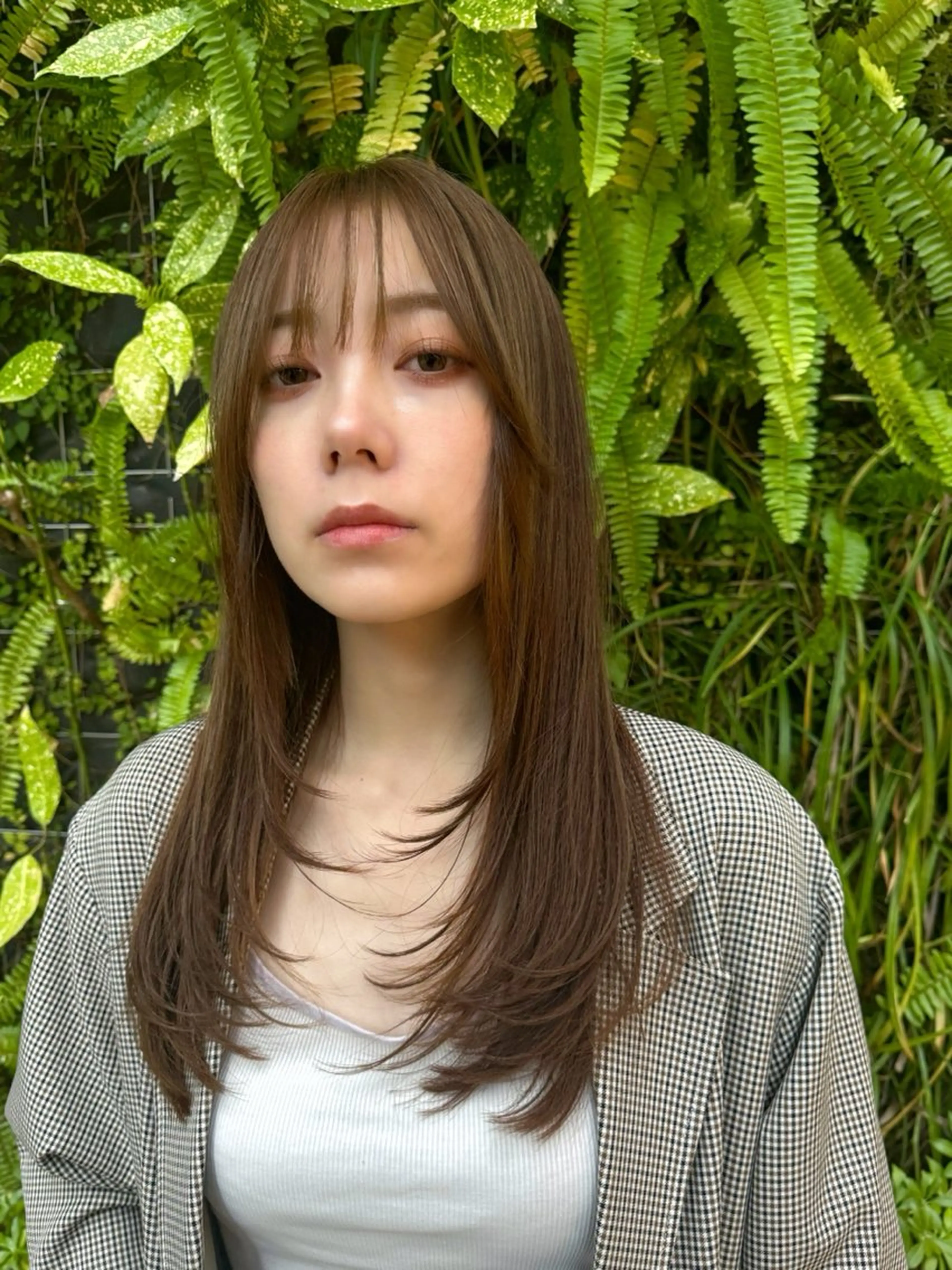 ロング カラー ロングレイヤー ブリーチ ダブルカラー ハイライトカラー 韓国風カラー カット ヘアカラー トリートメント ヘッドスパ ✨艶髪✨透明感✨ 山内大樹のヘアスタイル