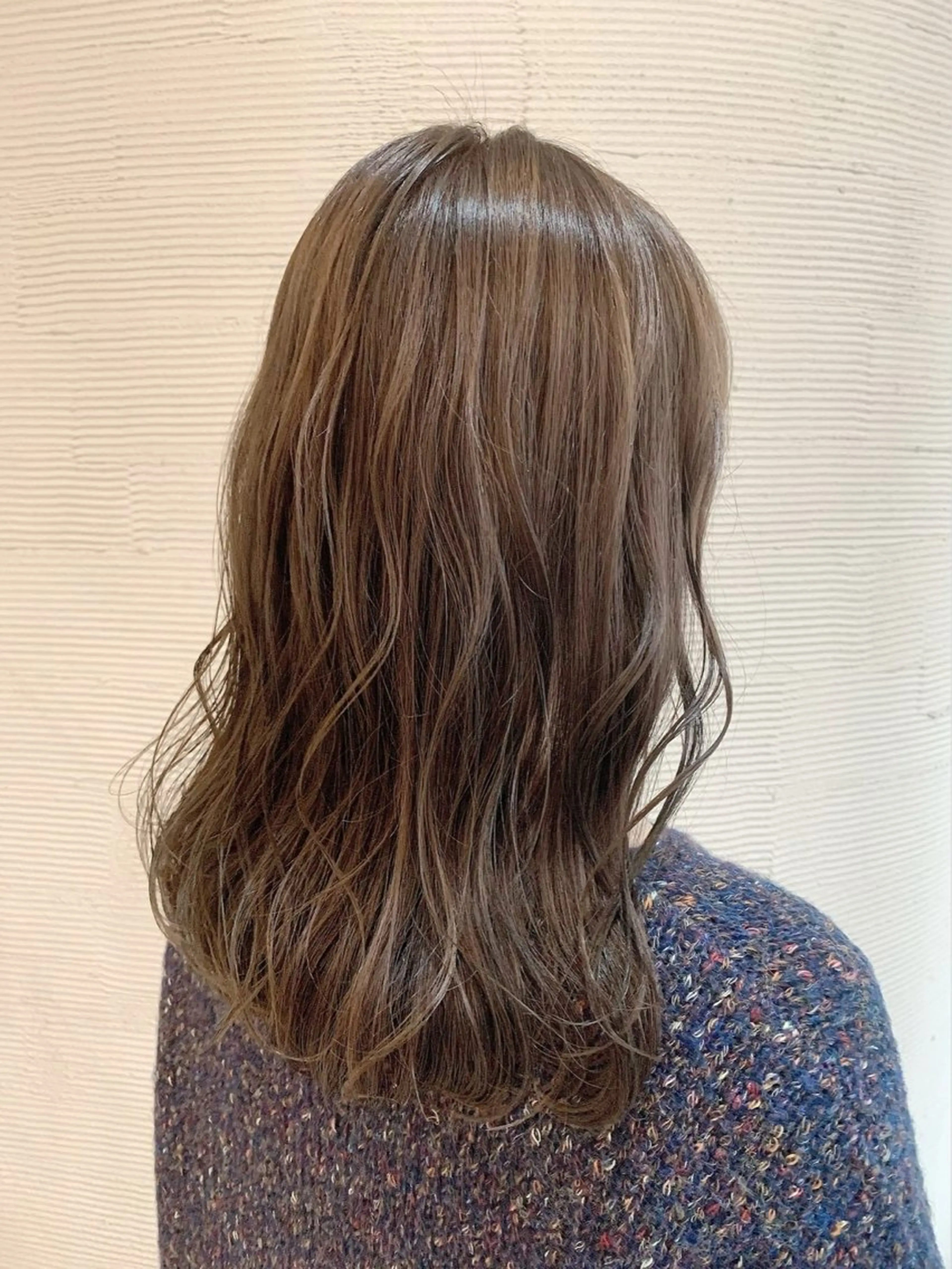 セミロング くびれヘア 髪質改善 韓国風ヘア レイヤーカット 似合わせカット カット ヘアカラー トリートメント 岡山駅/髪質改善 透明感カラー🐼のヘアスタイル