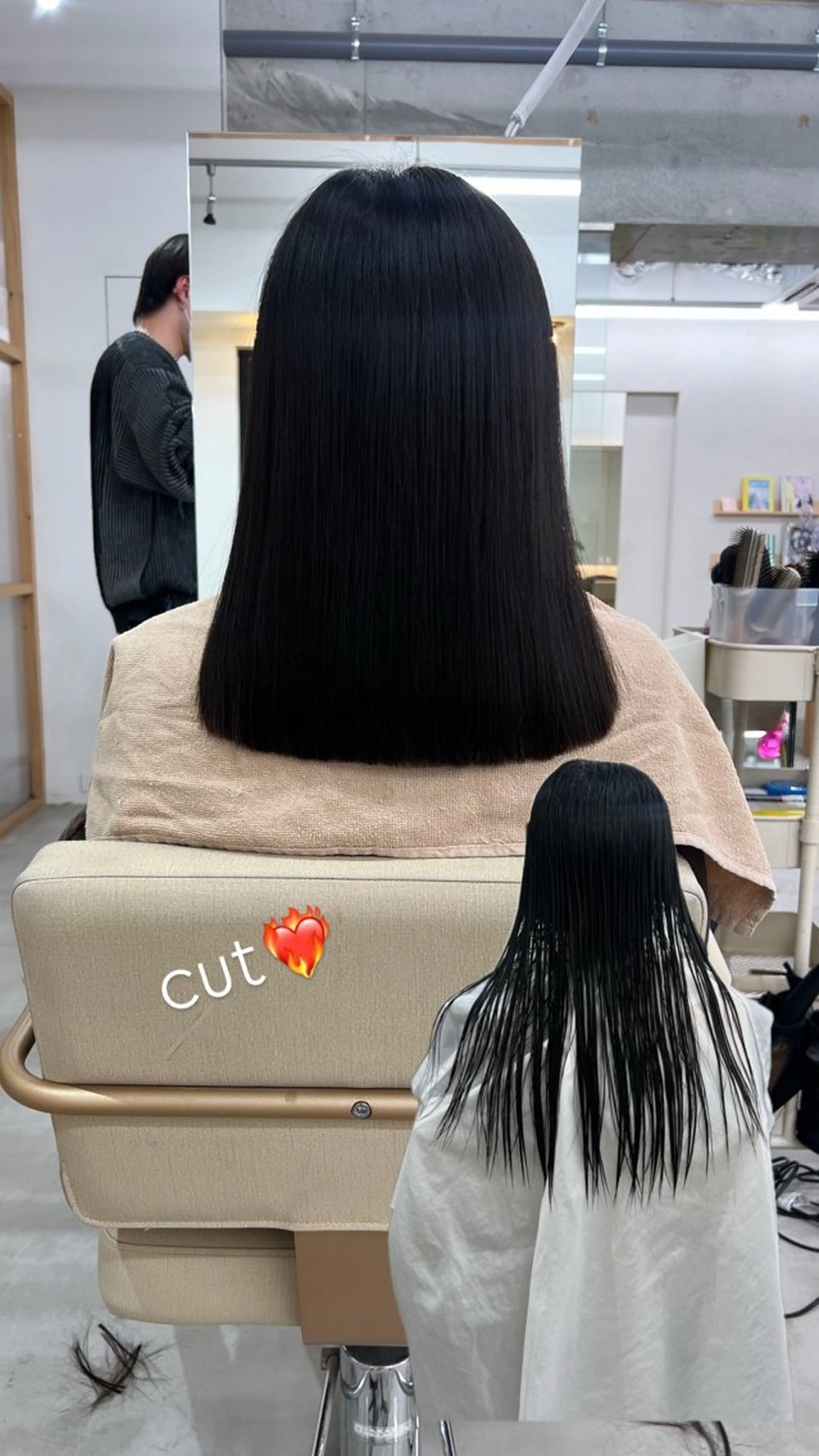 ミディアム カット ヘアカラー 縮毛矯正 トリートメント 表参道/kozue/ 艶髪/髪質改善のヘアスタイル