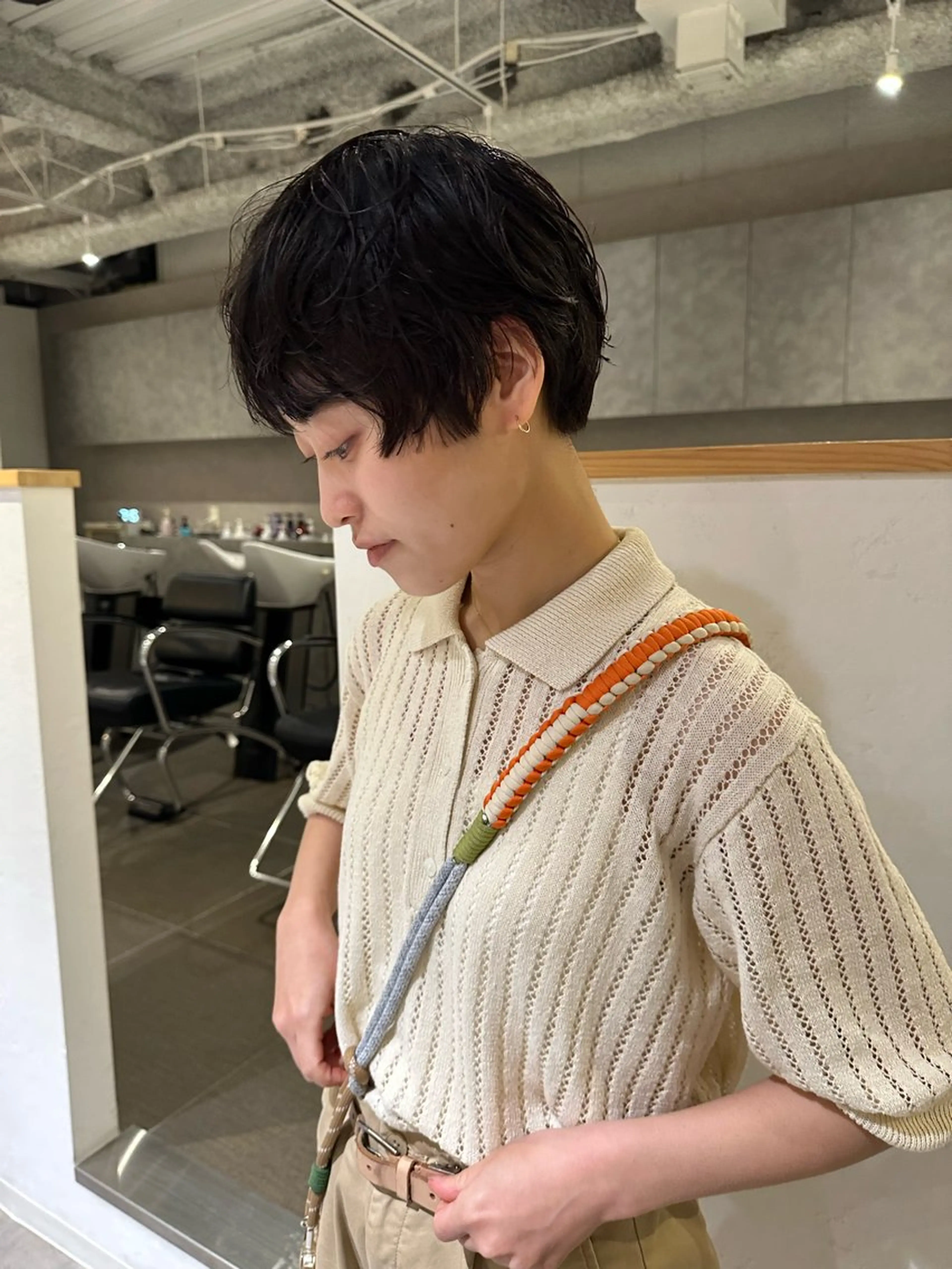 ショート パーマ パーマ 渚音 nanoのヘアスタイル