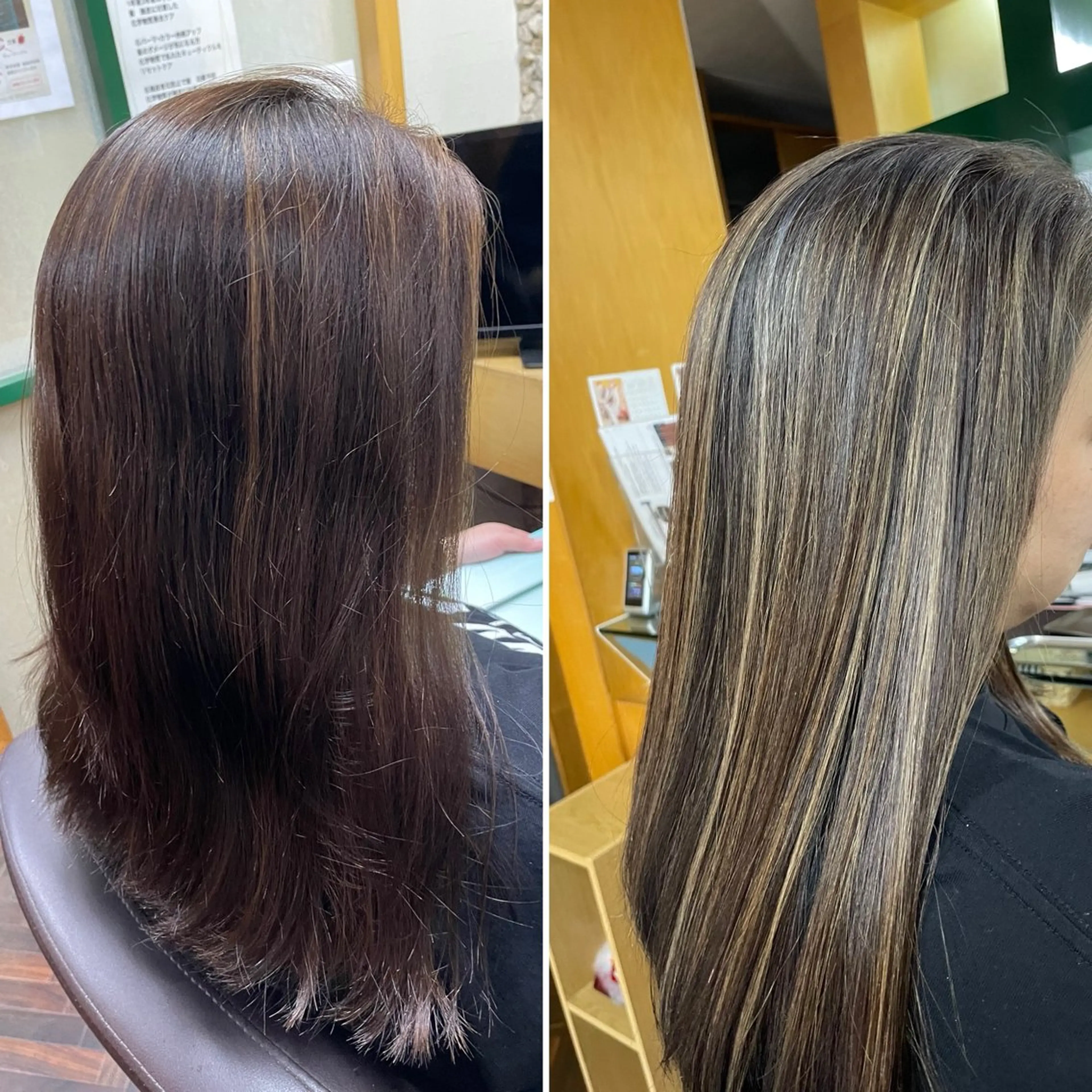 ロング カラー katae sayoriのヘアスタイル