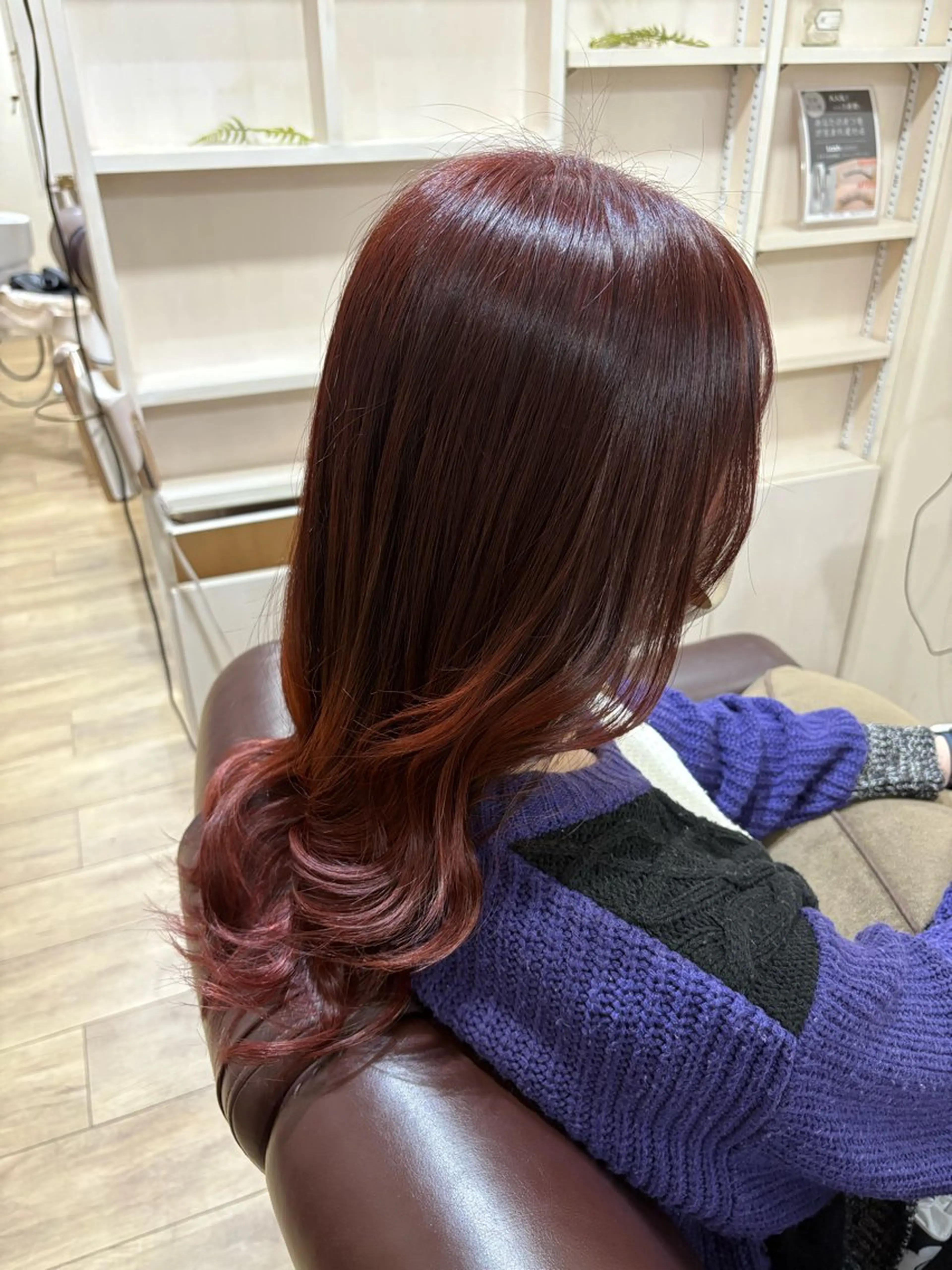 ロング カラー remix 詩音のヘアスタイル