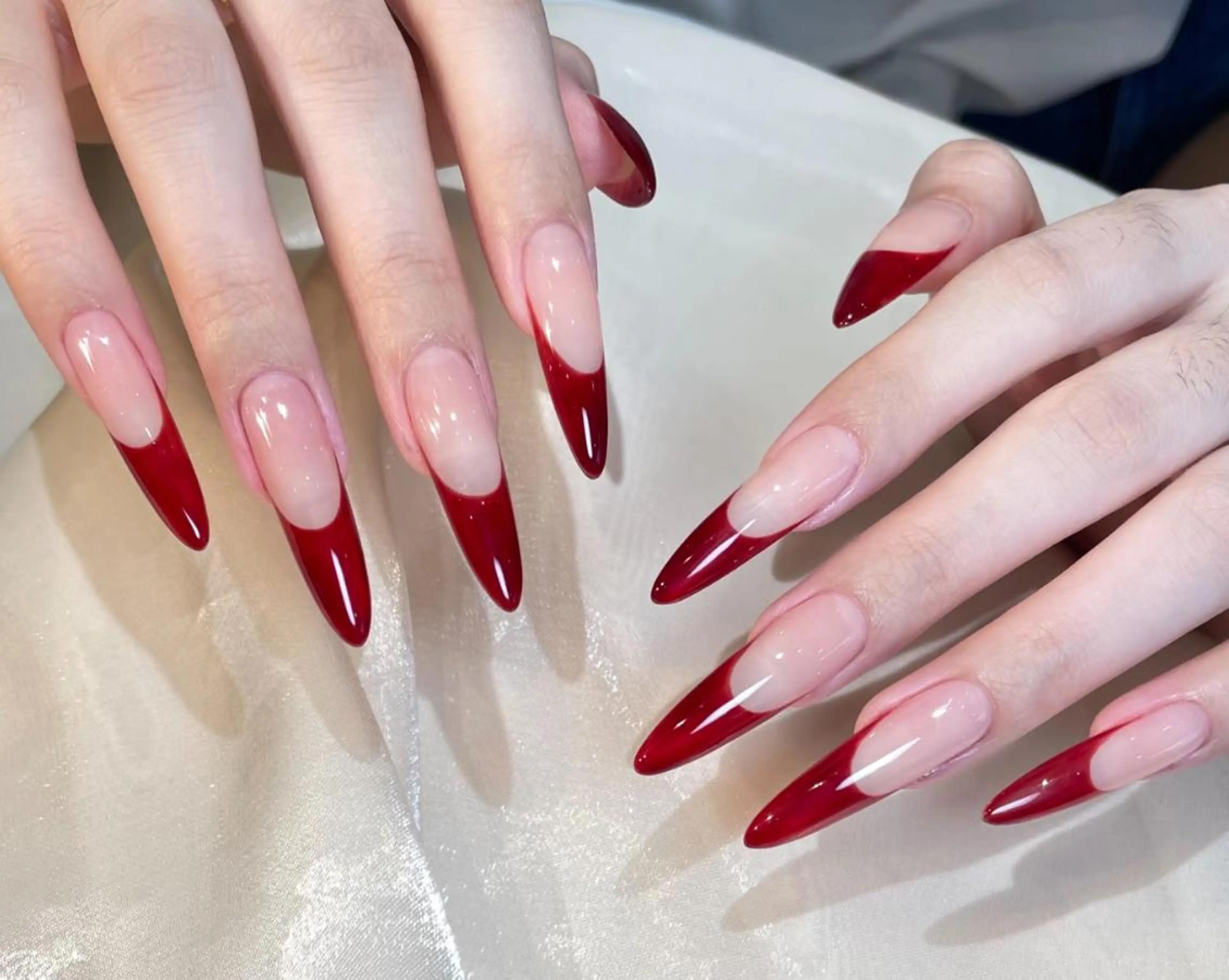 ✨チップ長さだし10本🫧フレンチ(ベースあり)✨💫の写真