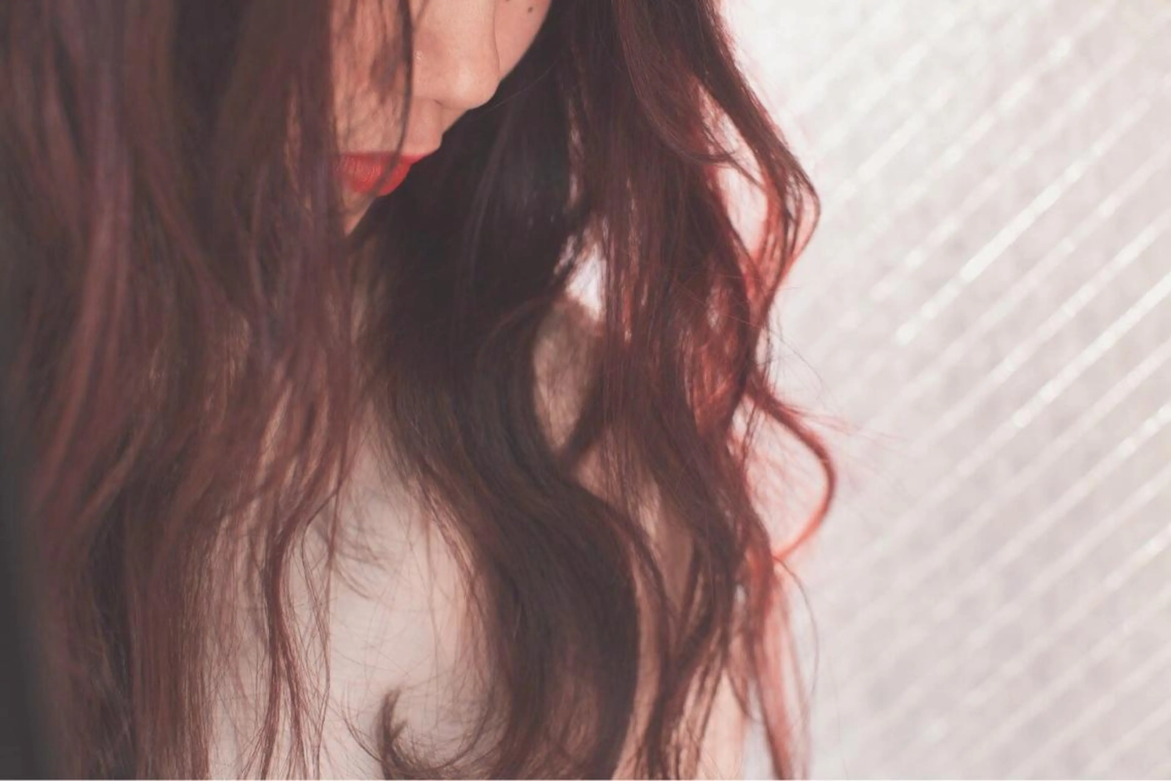 セミロング カラー ピンクカラー ピンクパープル パープルカラー 長井 徹行のヘアスタイル