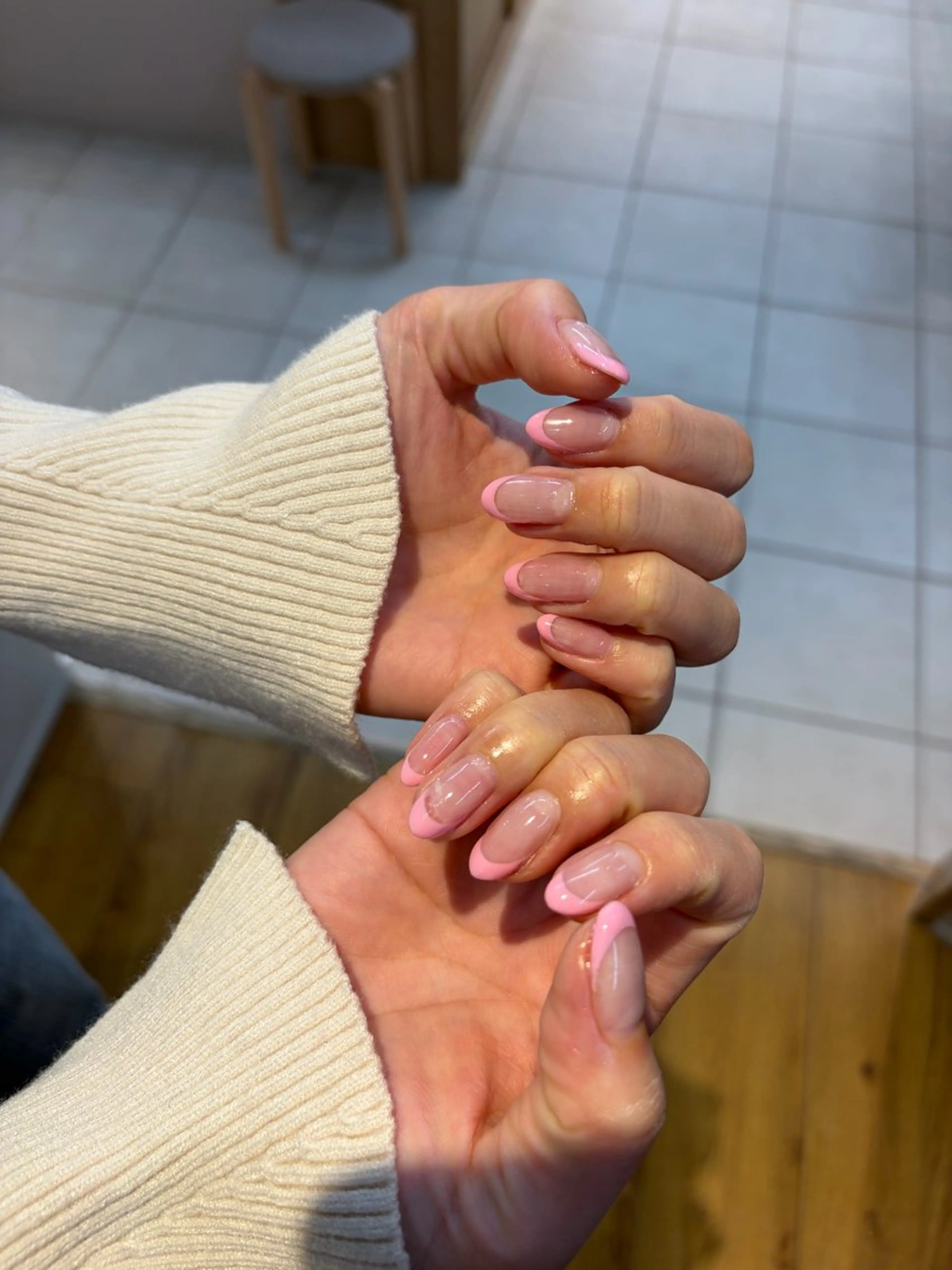 ネイル フレンチネイル MANAMI TRIOS💅🏻のネイルデザイン