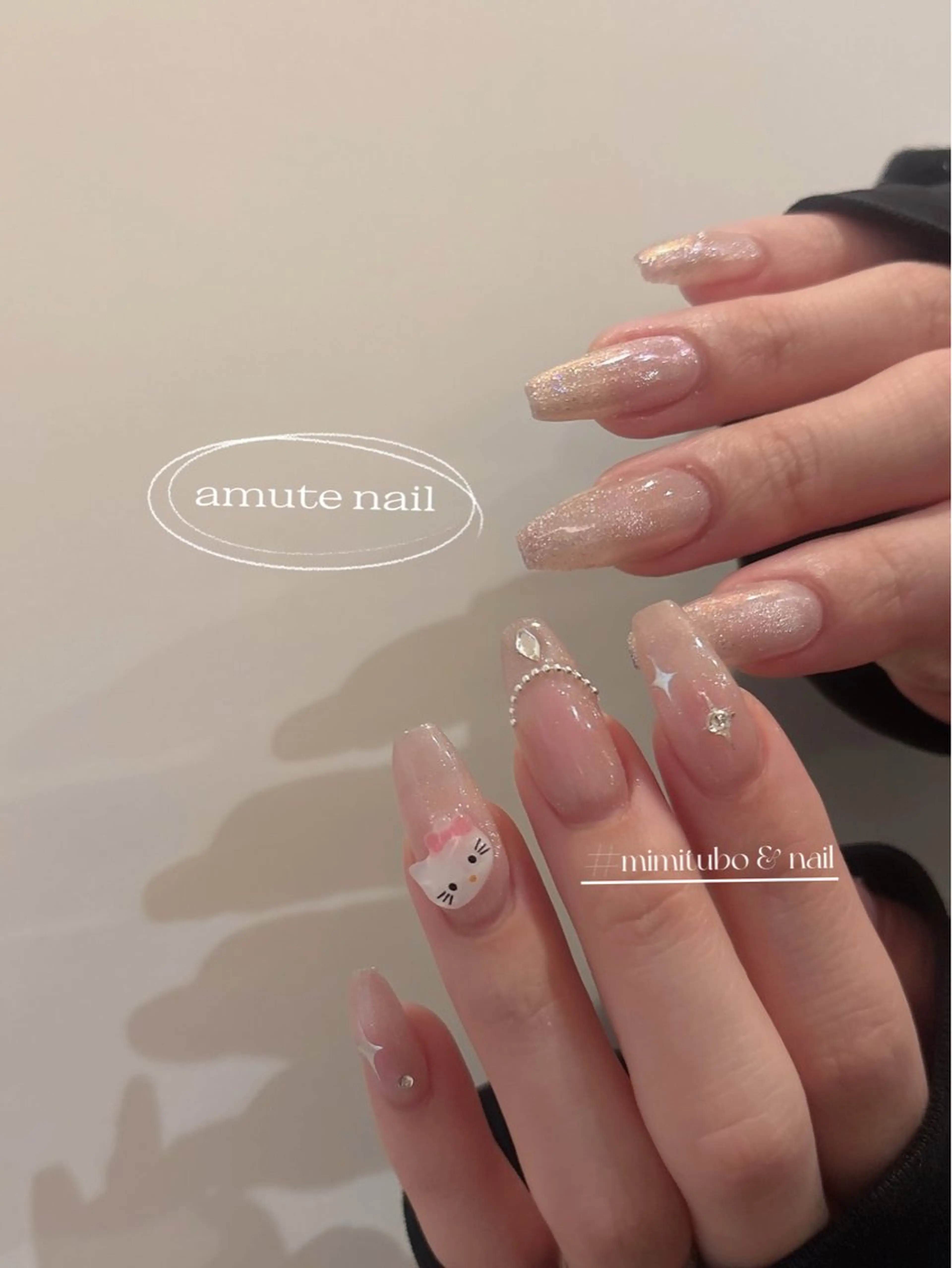 ネイル ハンドネイル Amute nailのネイルデザイン