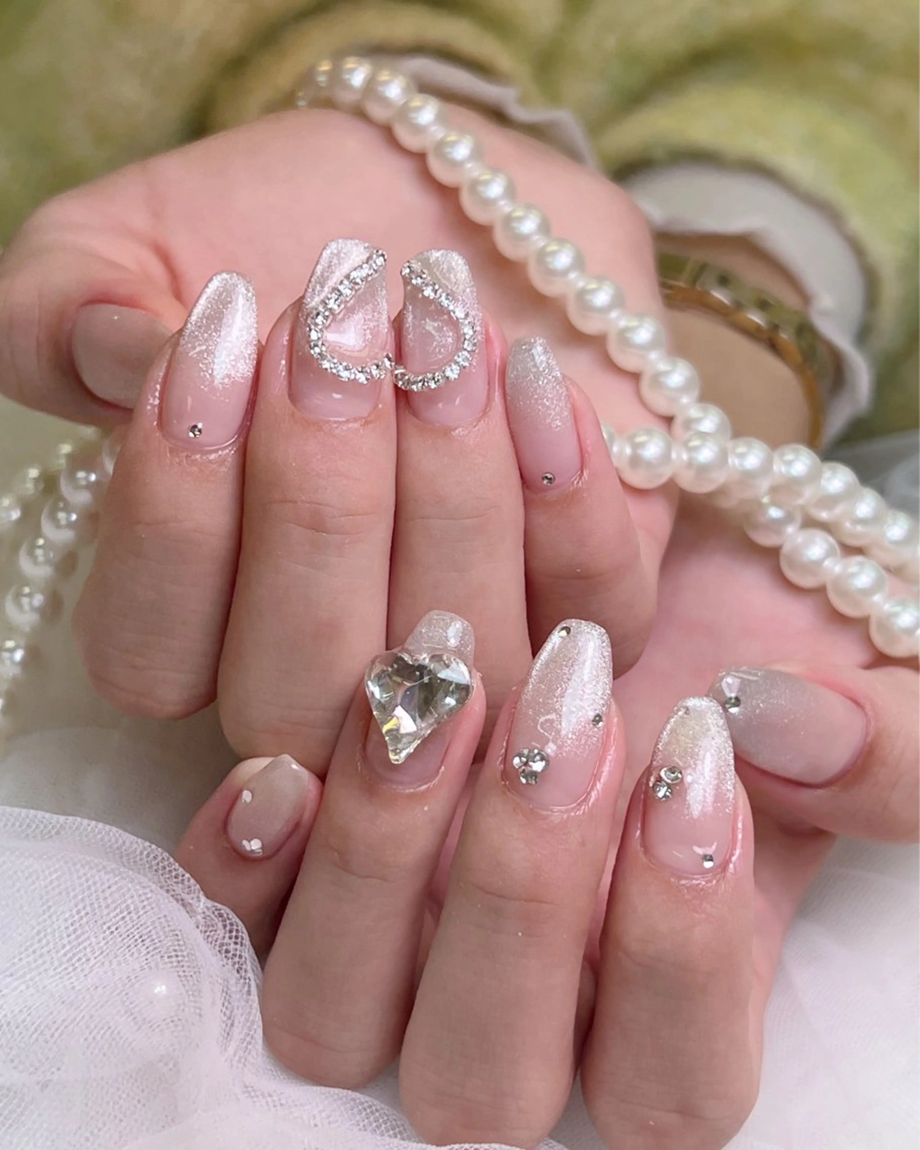 ネイル 持ち込み 冬ネイル クリスマス ハンドネイル lucky nail 歌舞伎町のネイルデザイン