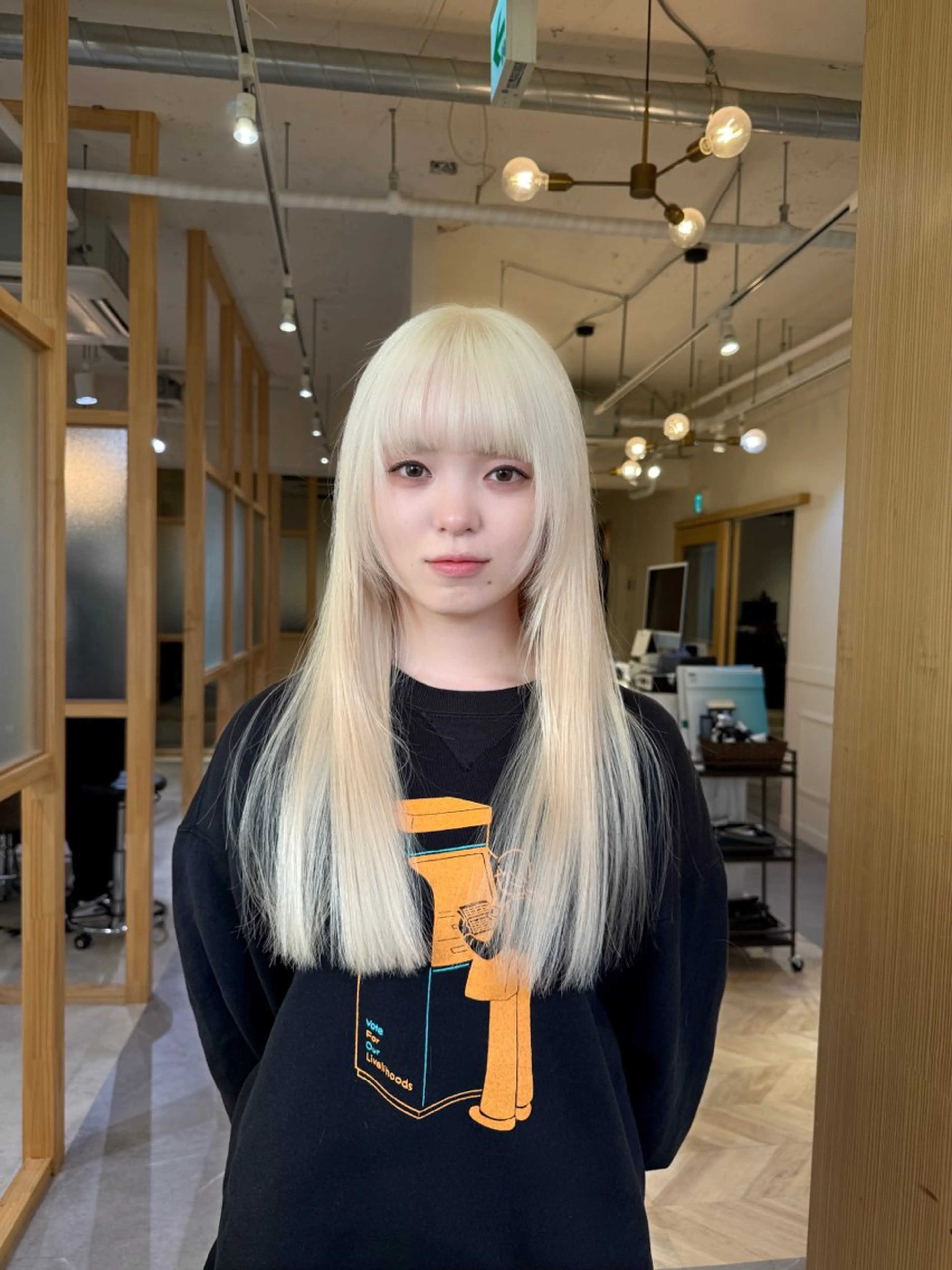 ロング カラー ブリーチ 抜きっぱなしブロンド ハイトーンカラー カット ヘアカラー トリートメント “ミニモ最高評価獲得 “代表"Kohei"のヘアスタイル