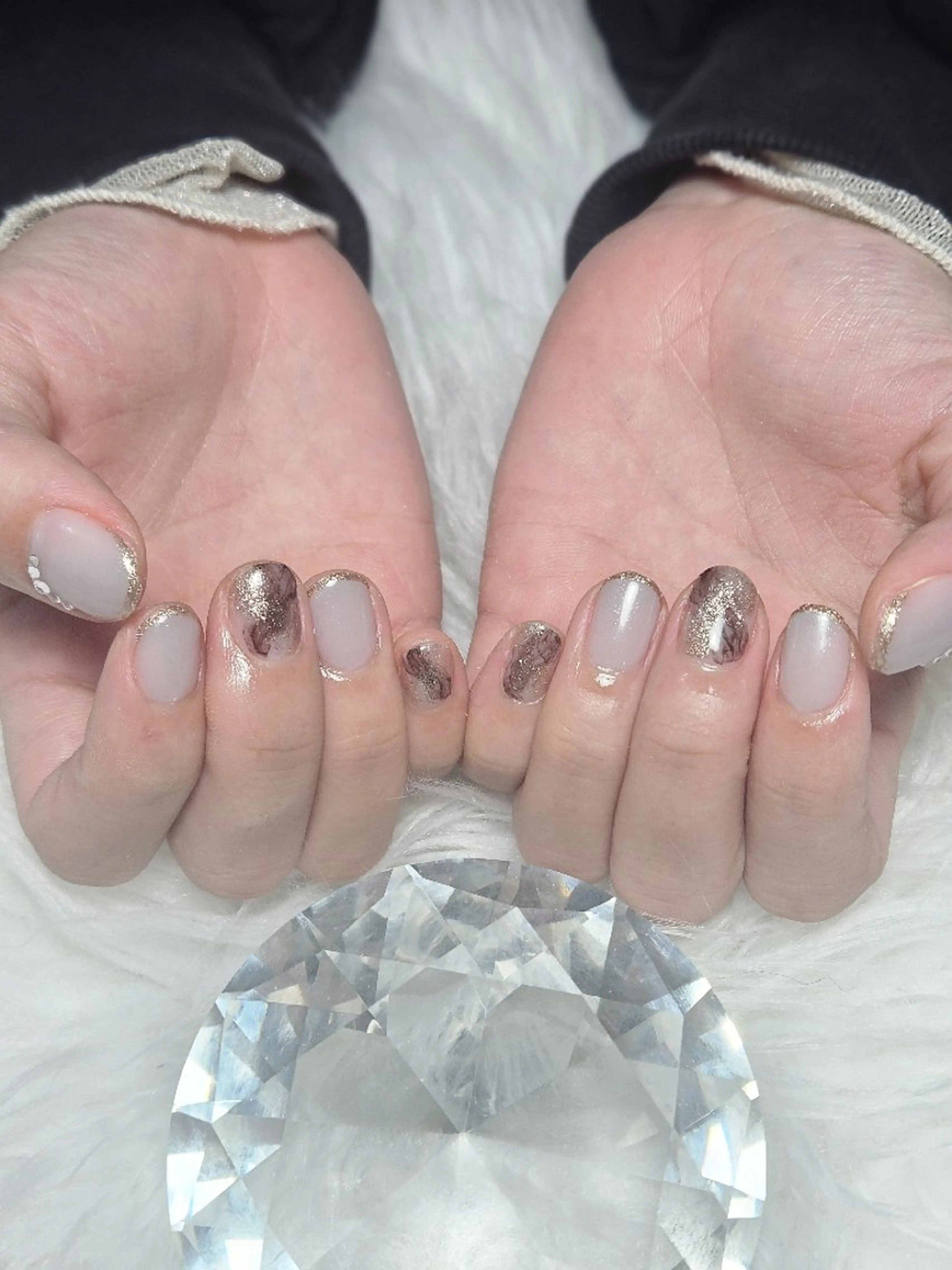 【オフあり】ニュアンスネイル 定額デザインの写真