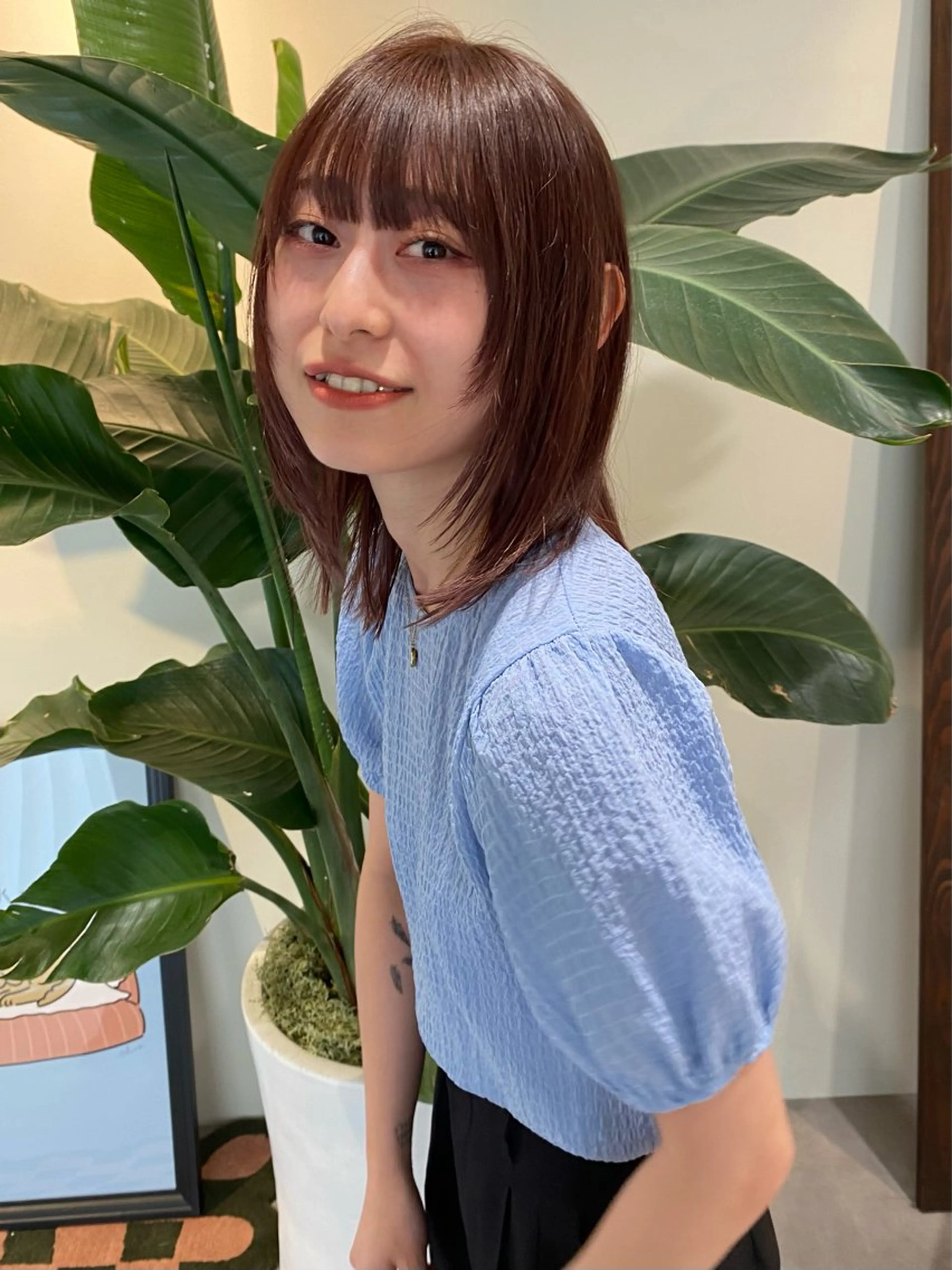 ミディアム カラー 当日予約大歓迎💗 依田瑞希のヘアスタイル