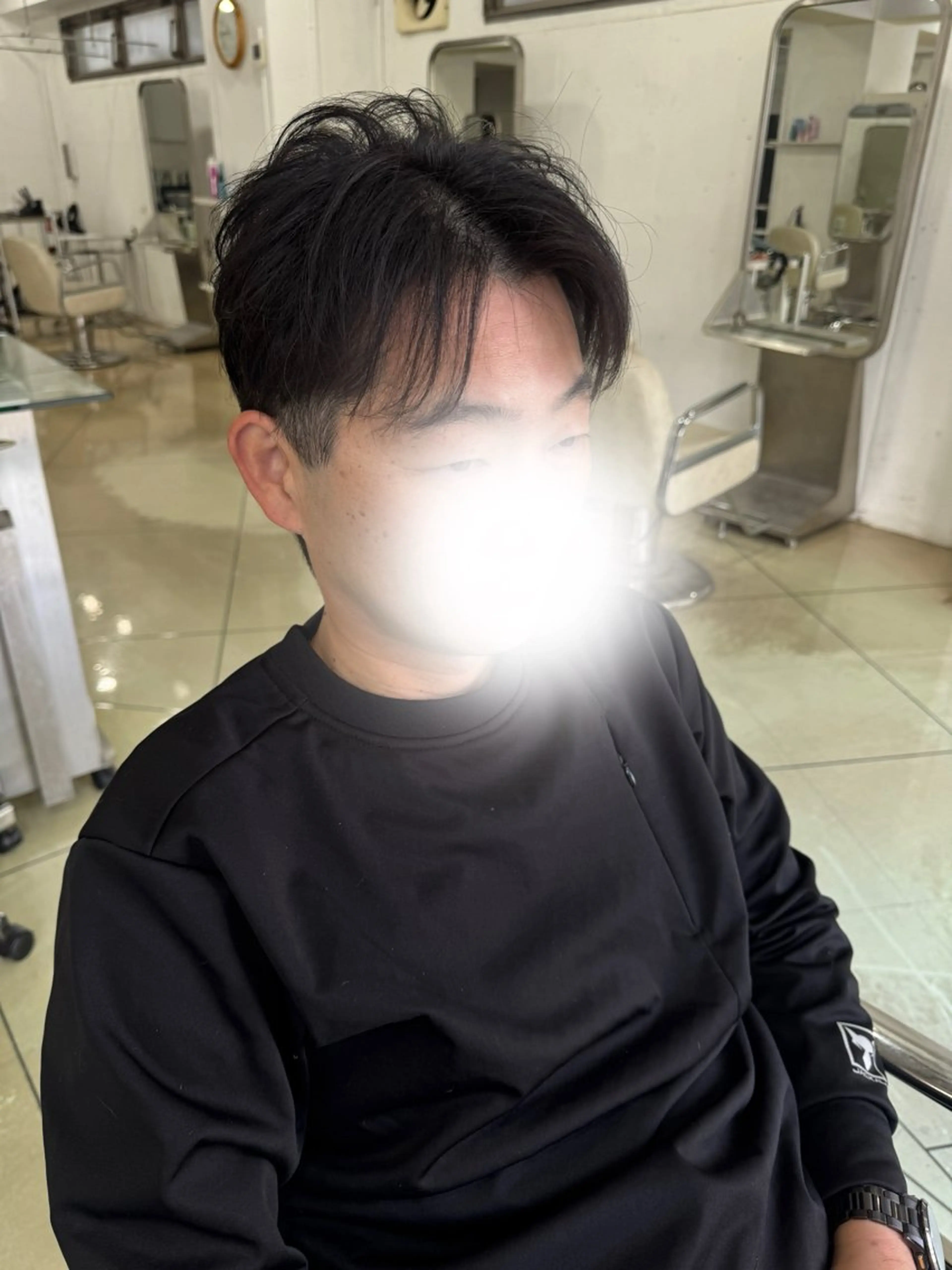 ショート メンズ センターパート カット ✂︎レディース のメンズカット屋さんのヘアスタイル