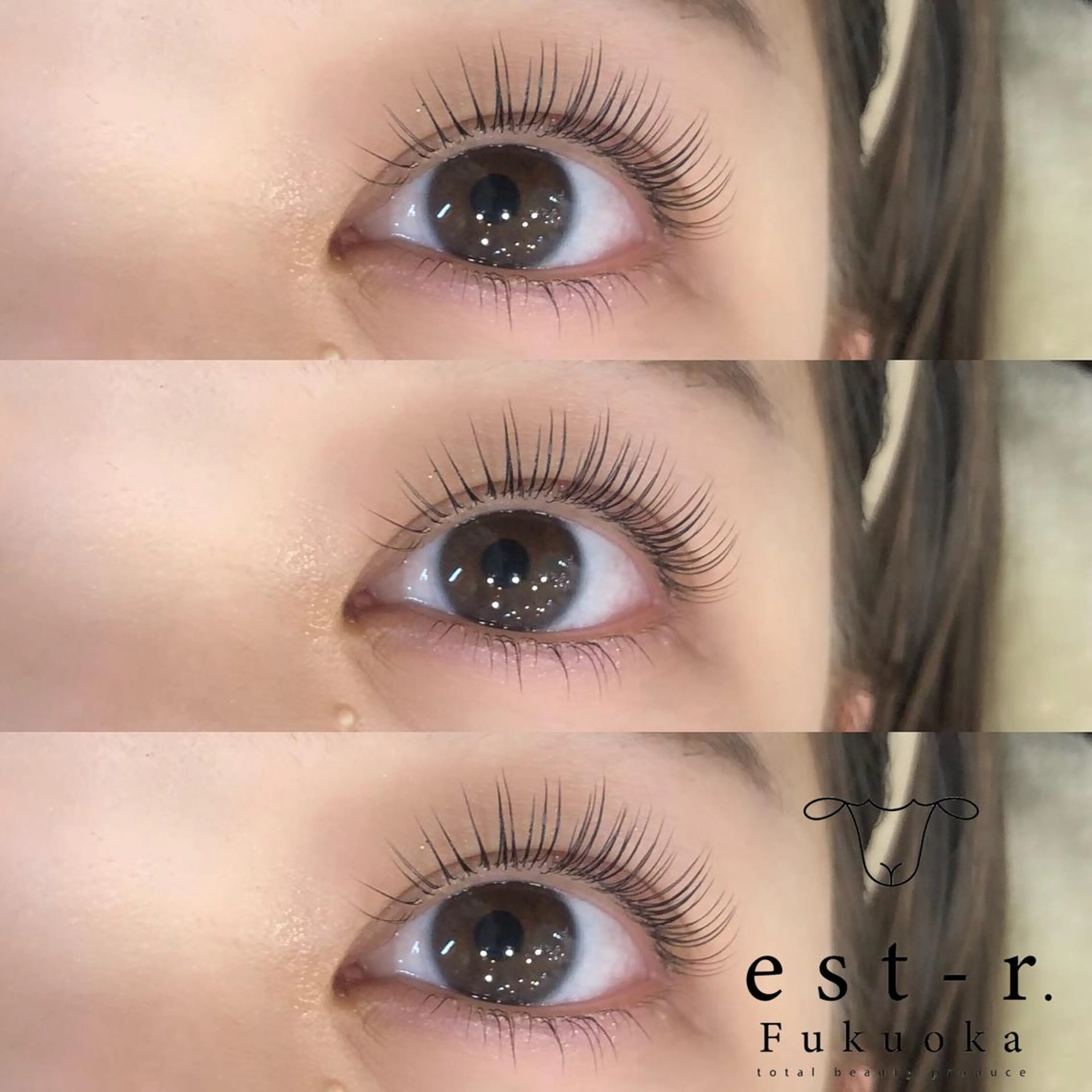 マツエク・マツパ フラットラッシュ パリジェンヌラッシュリフト まつげパーマ 下まつげエクステ 一重×まつ毛パーマ マツパ Riho/博多/ まつげパーマ/LEDのマツエク・マツパデザイン