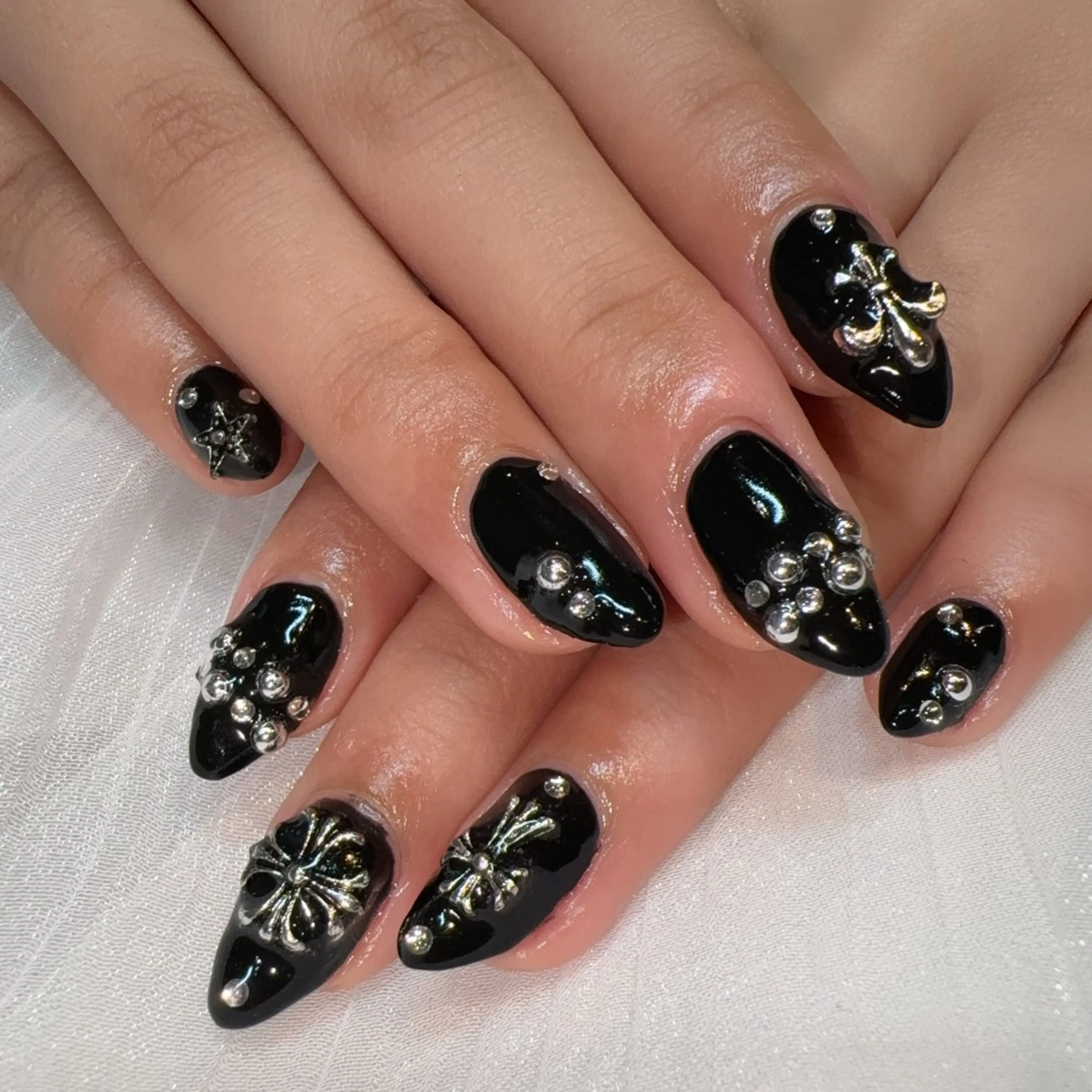 ネイル ハンドネイル ネイル/パラジェル 🖤RIKOのネイルデザイン