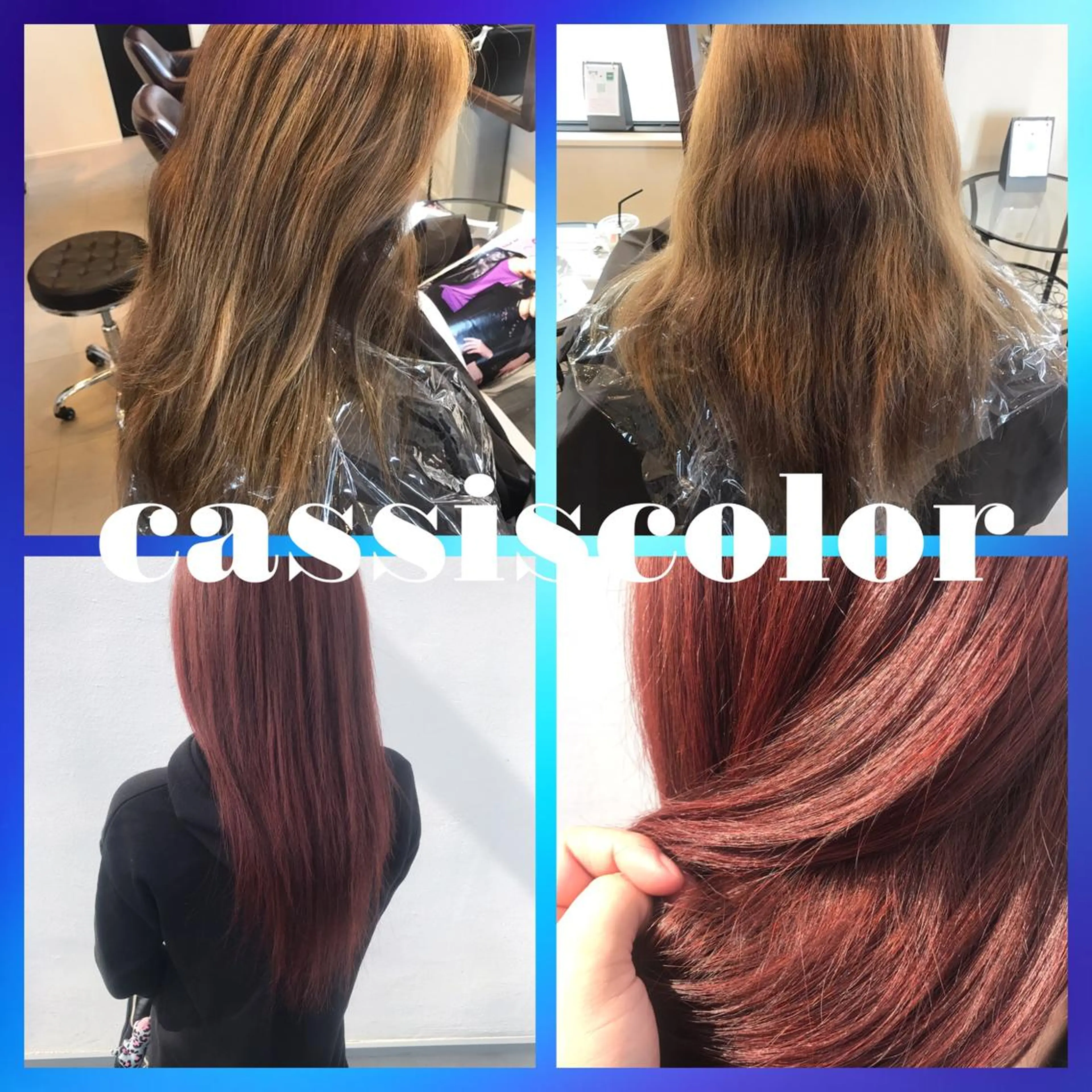 ロング カラー カシス ハロウィン 茂木 良太のヘアスタイル