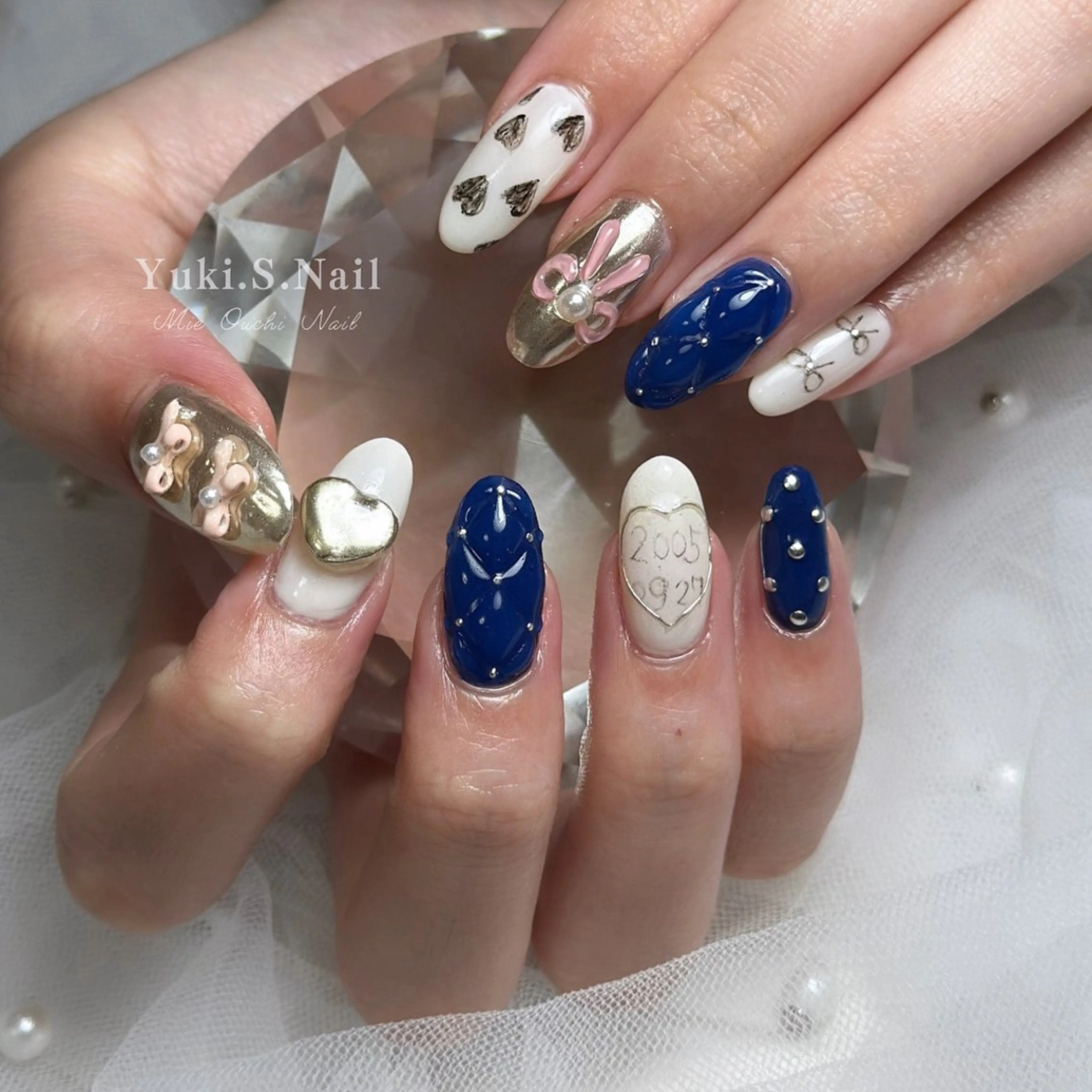 ロング ハンドネイル Yuki S.Nailのネイルデザイン