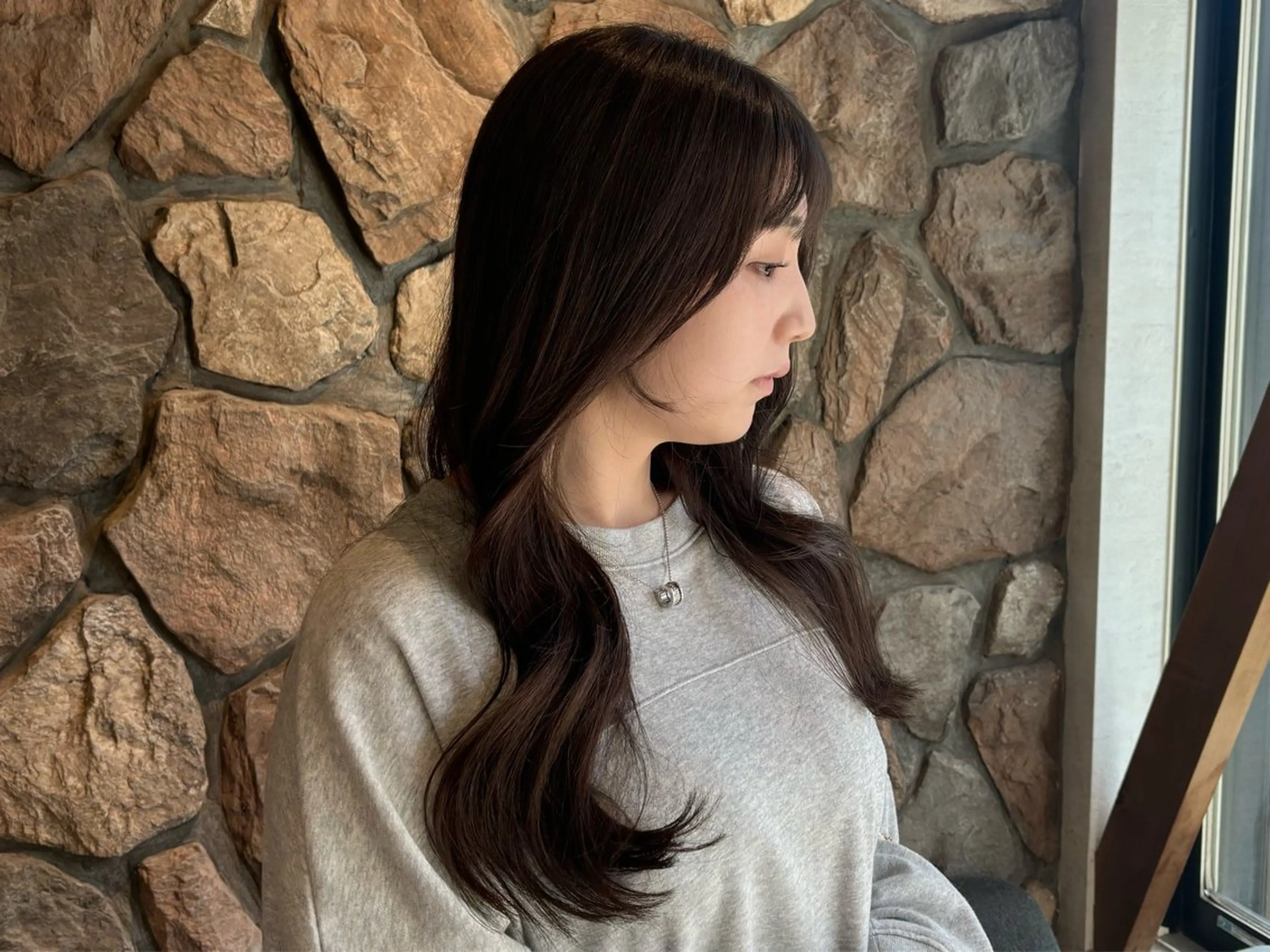 ロング 韓国風ヘア 小玉 唯依のヘアスタイル