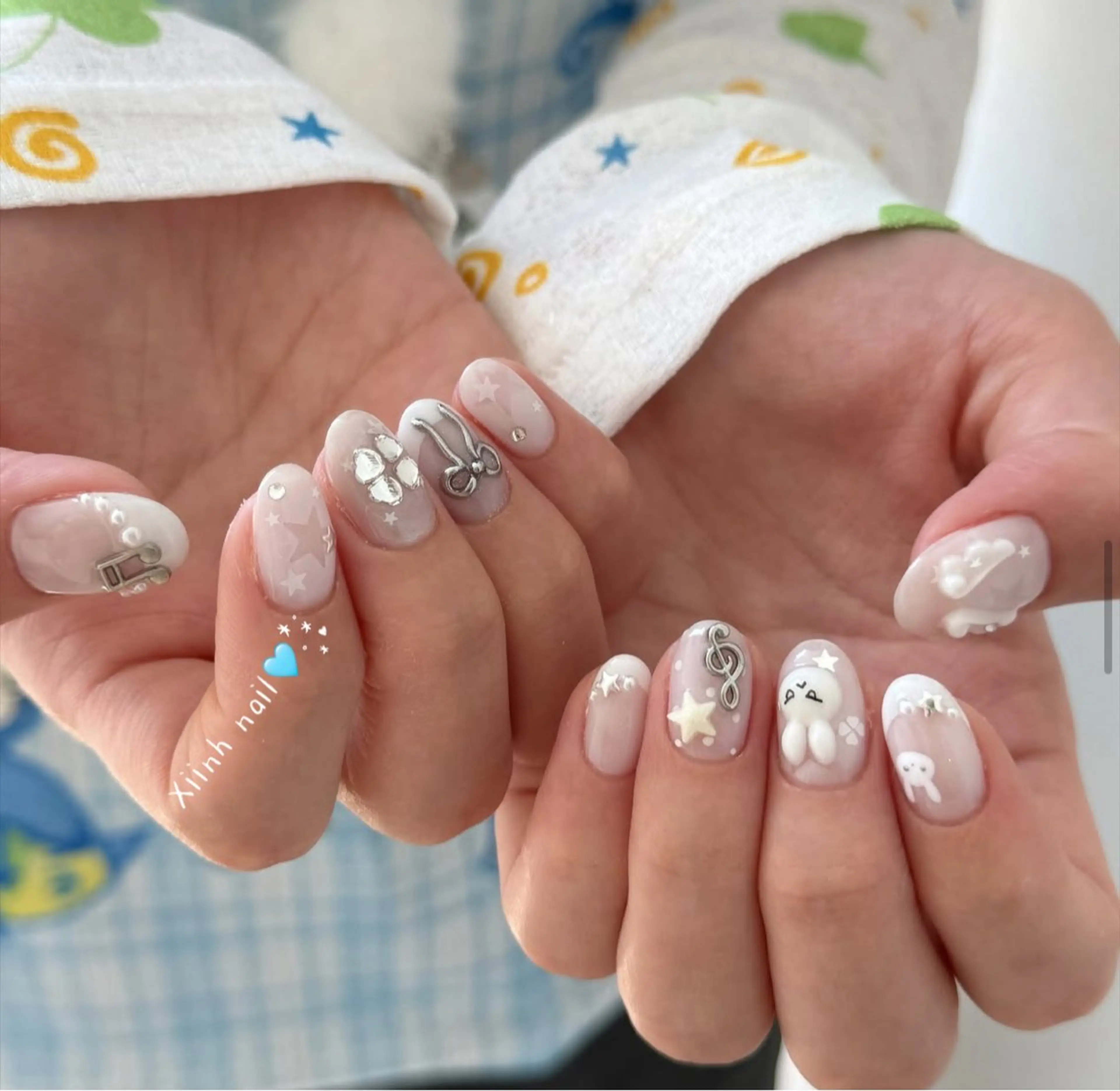 ネイル チークネイル 桜ネイル 長さ出し フットネイル ジェルネイル XIINH NAIL SALONのネイルデザイン