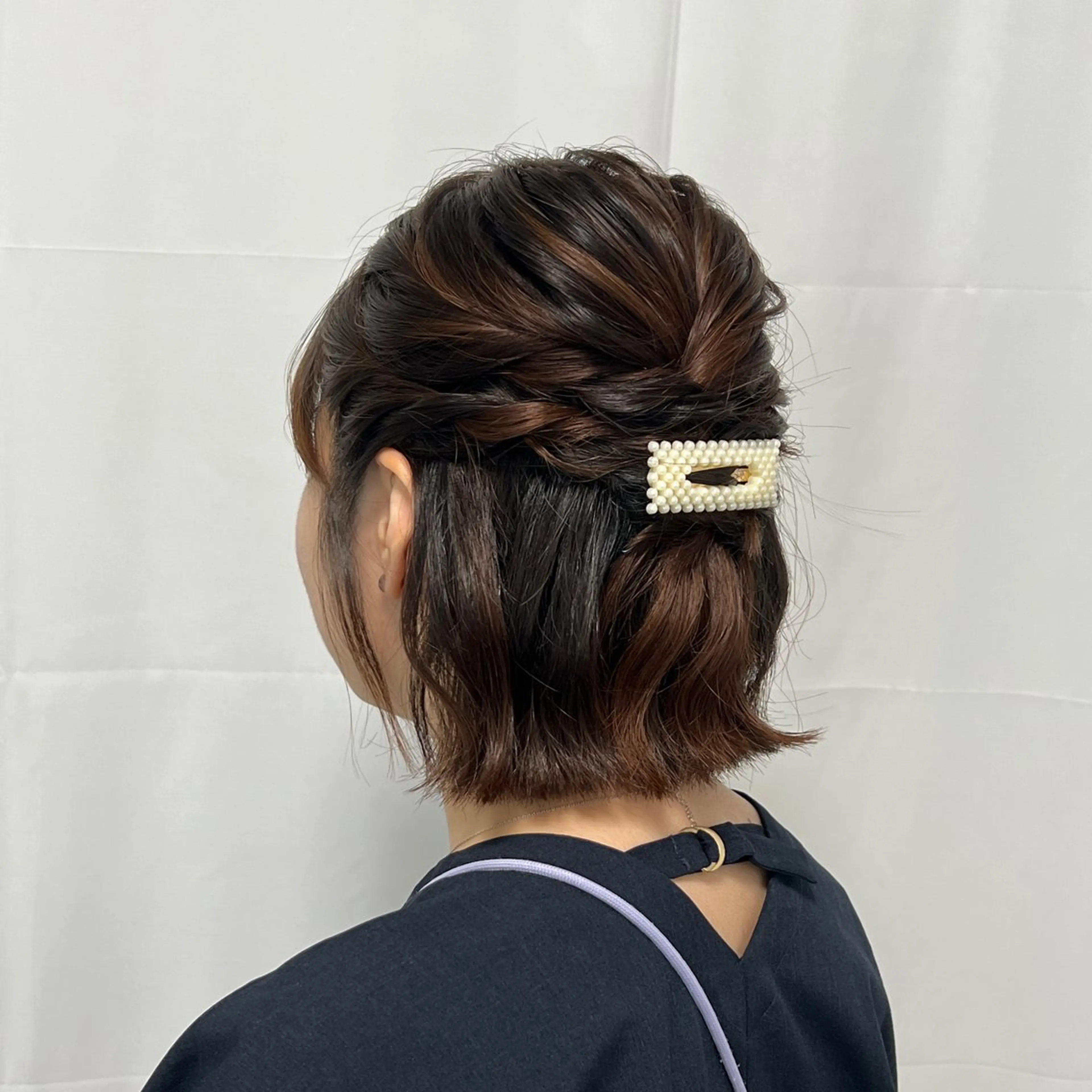 ヘアアレンジ ハーフアップ ボブ リクエスト受付中🪞 CHATEAUのヘアスタイル