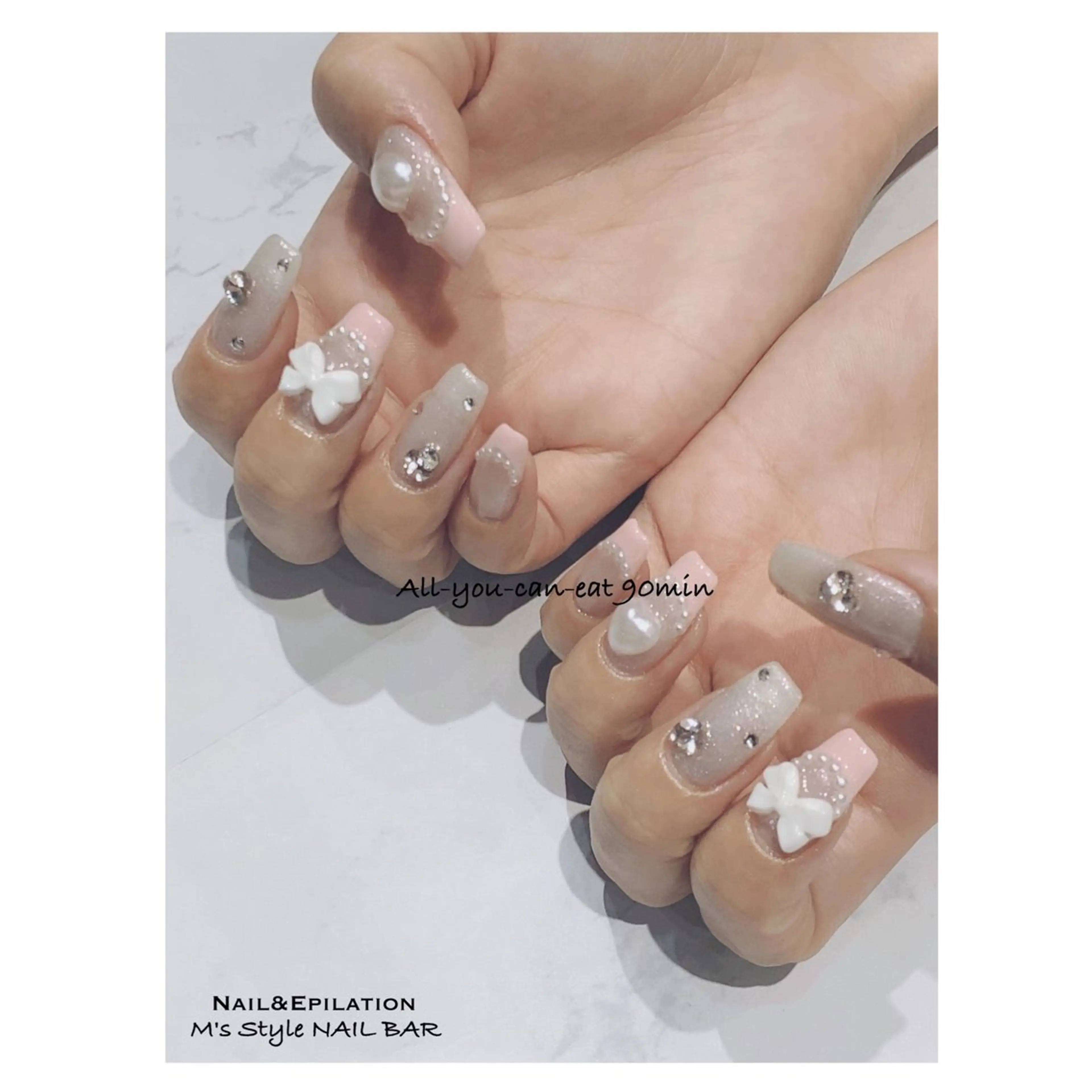 ネイル 成人式 フットネイル フレンチネイル ジェルネイル 韓国ネイル ハンドネイル M's Style NAIL BARのネイルデザイン