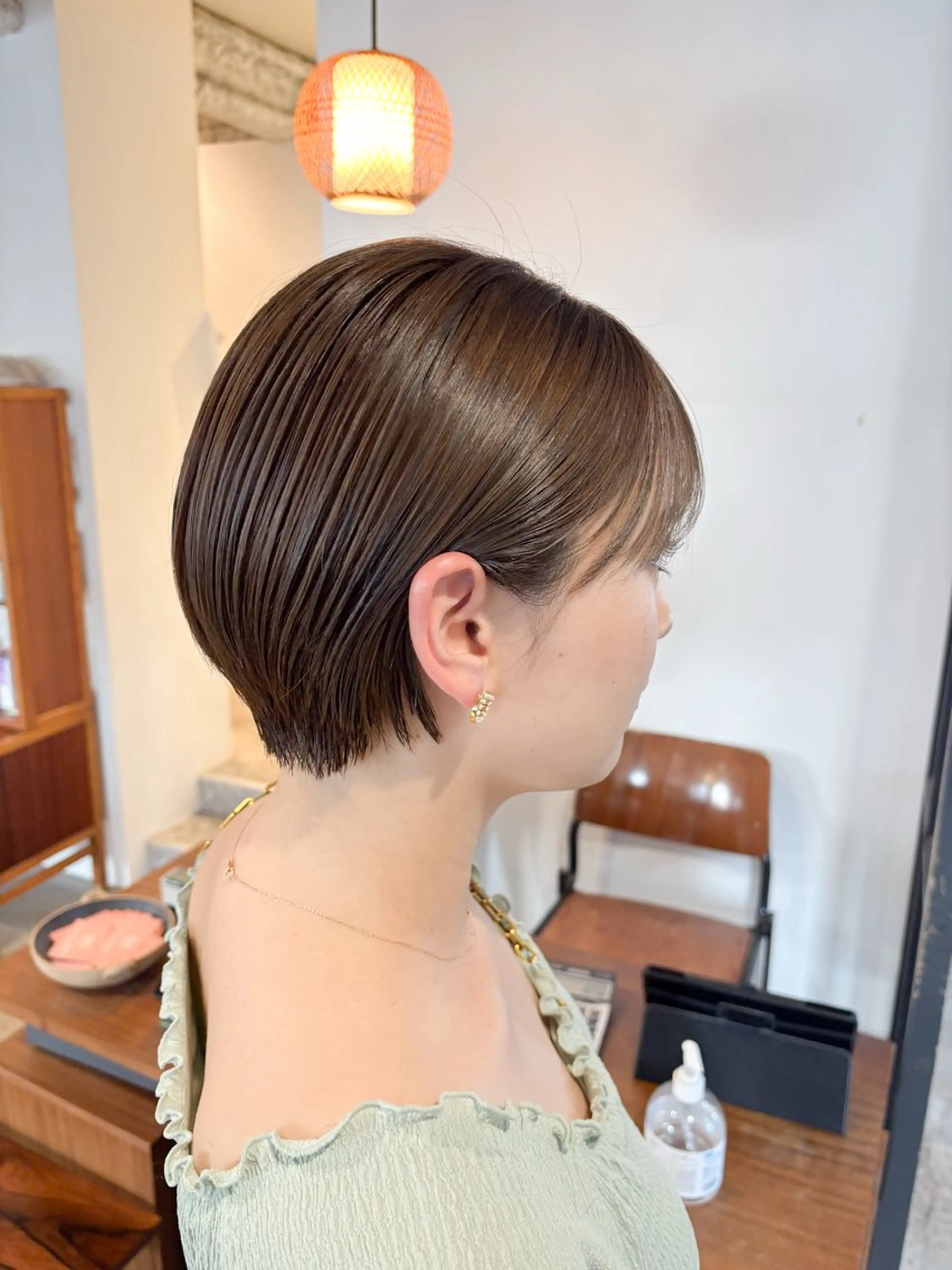 ショート カラー 丸みショート ショートヘア カット ヘアカラー トリートメント Takuma Suzuki中目黒のヘアスタイル