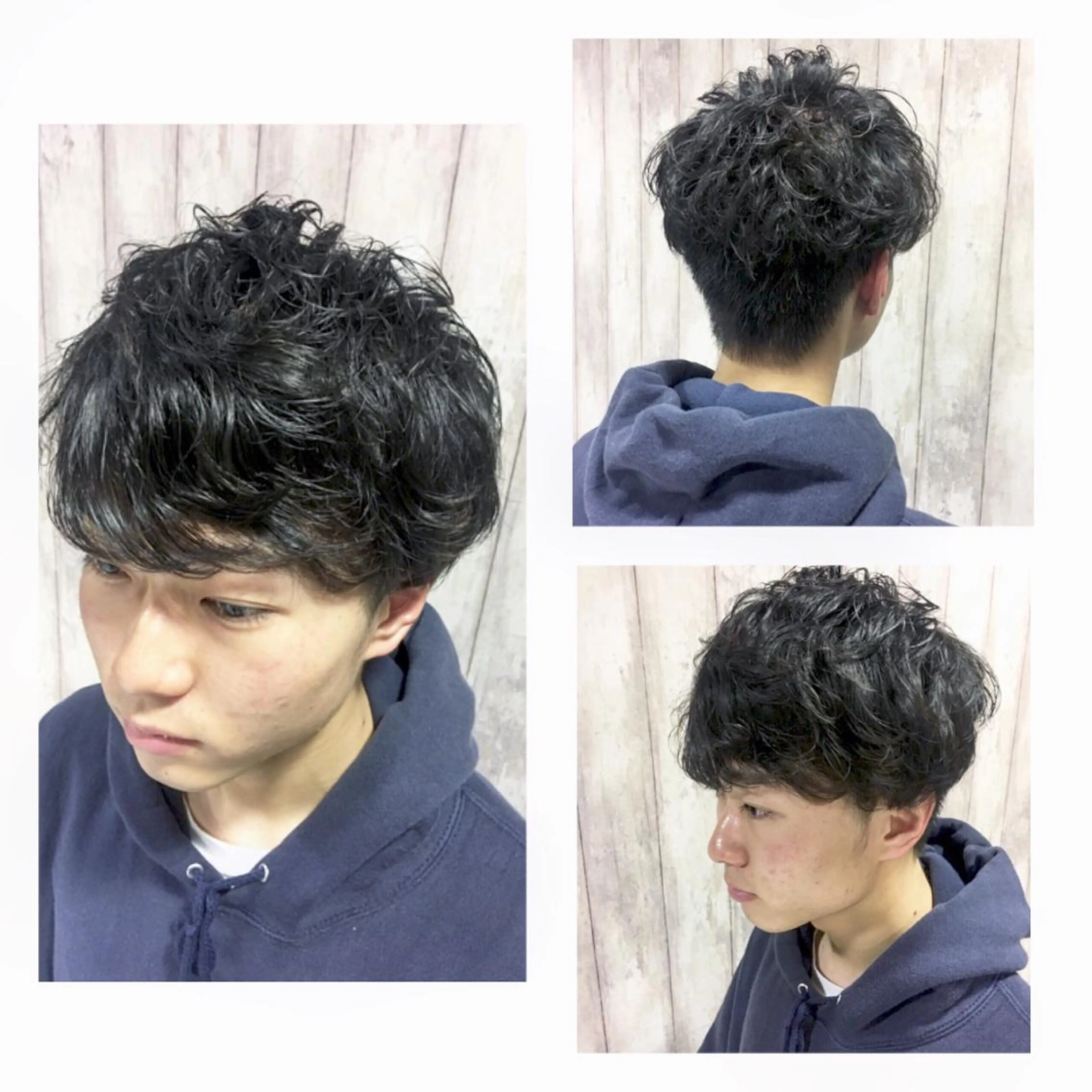 ショート パーマ メンズ メンズパーマ boutique misakiのヘアスタイル