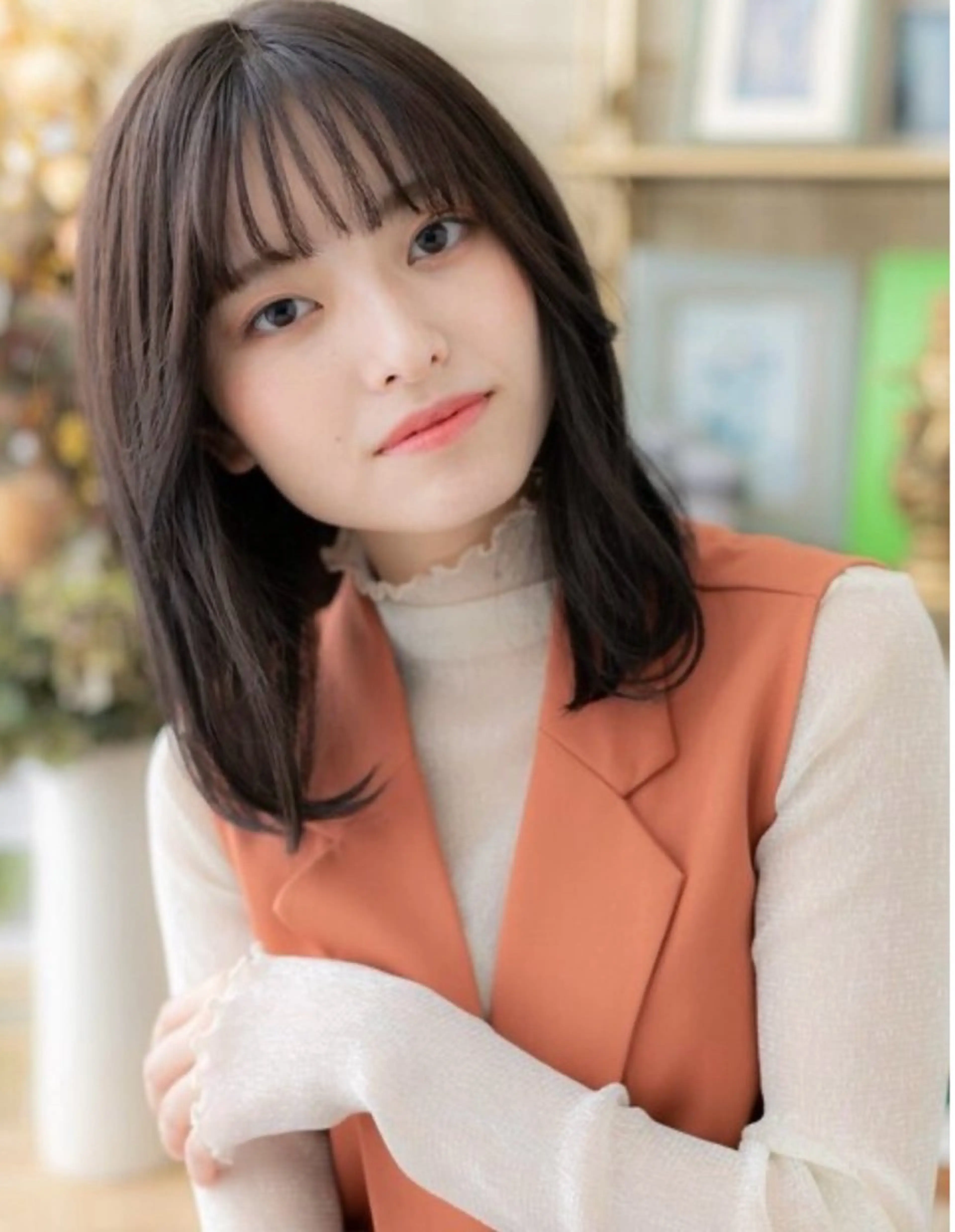 ミディアム カラー ヘアカラー 松山 彩香のヘアスタイル