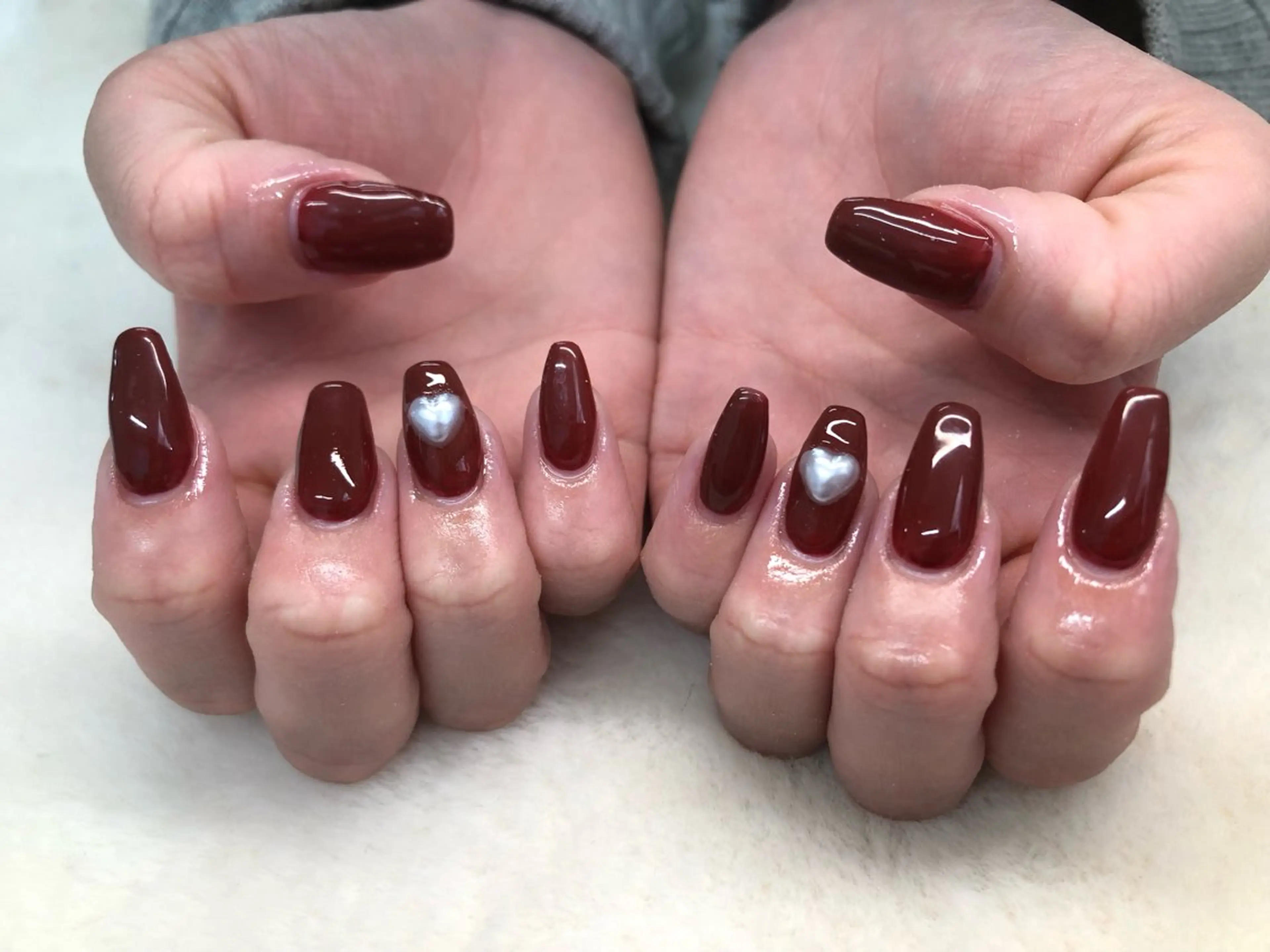 ネイル ボルドー ハンドネイル ハンドケア Epokku ネイルサロンのネイルデザイン