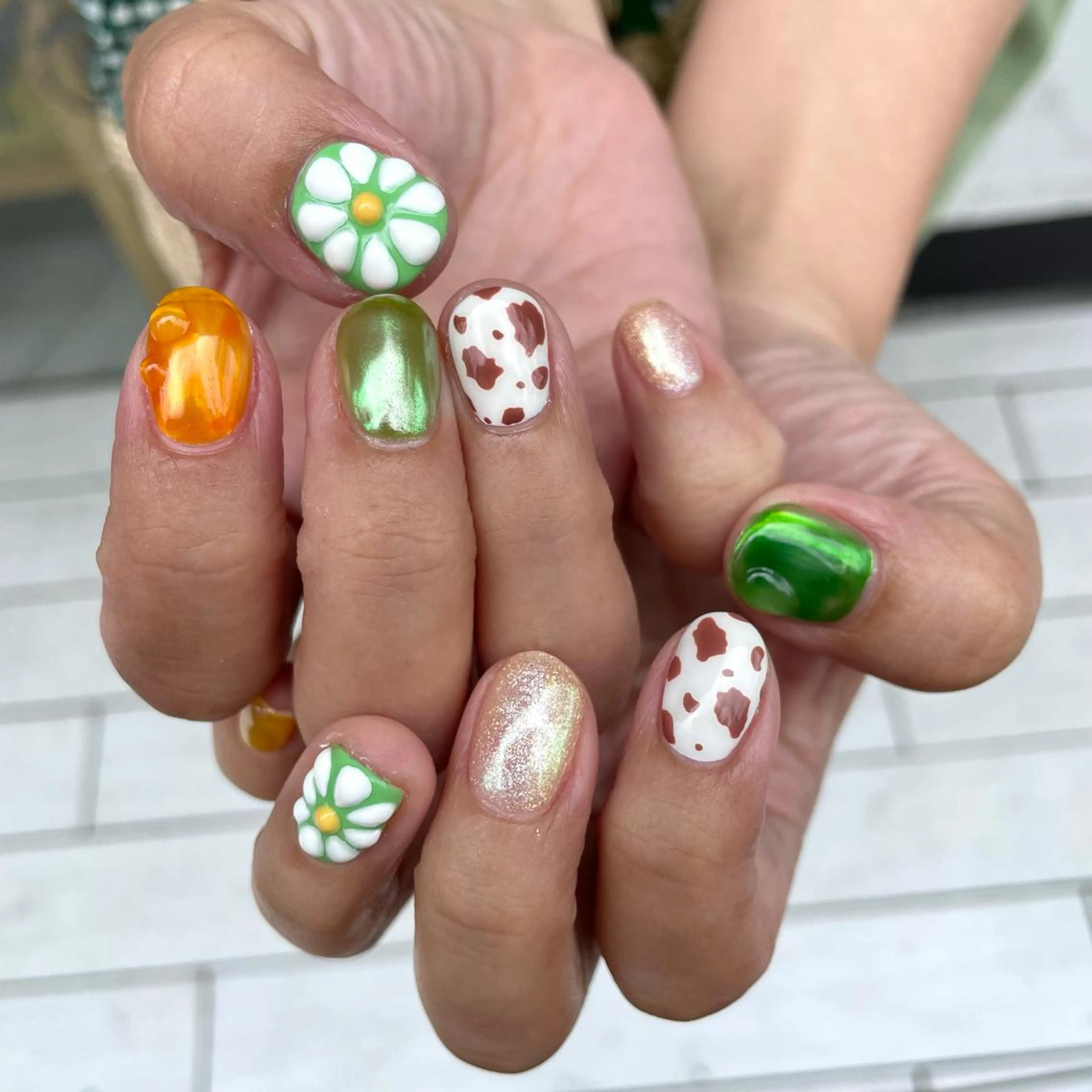 ネイル ハンドネイル 新井 ひなののネイルデザイン