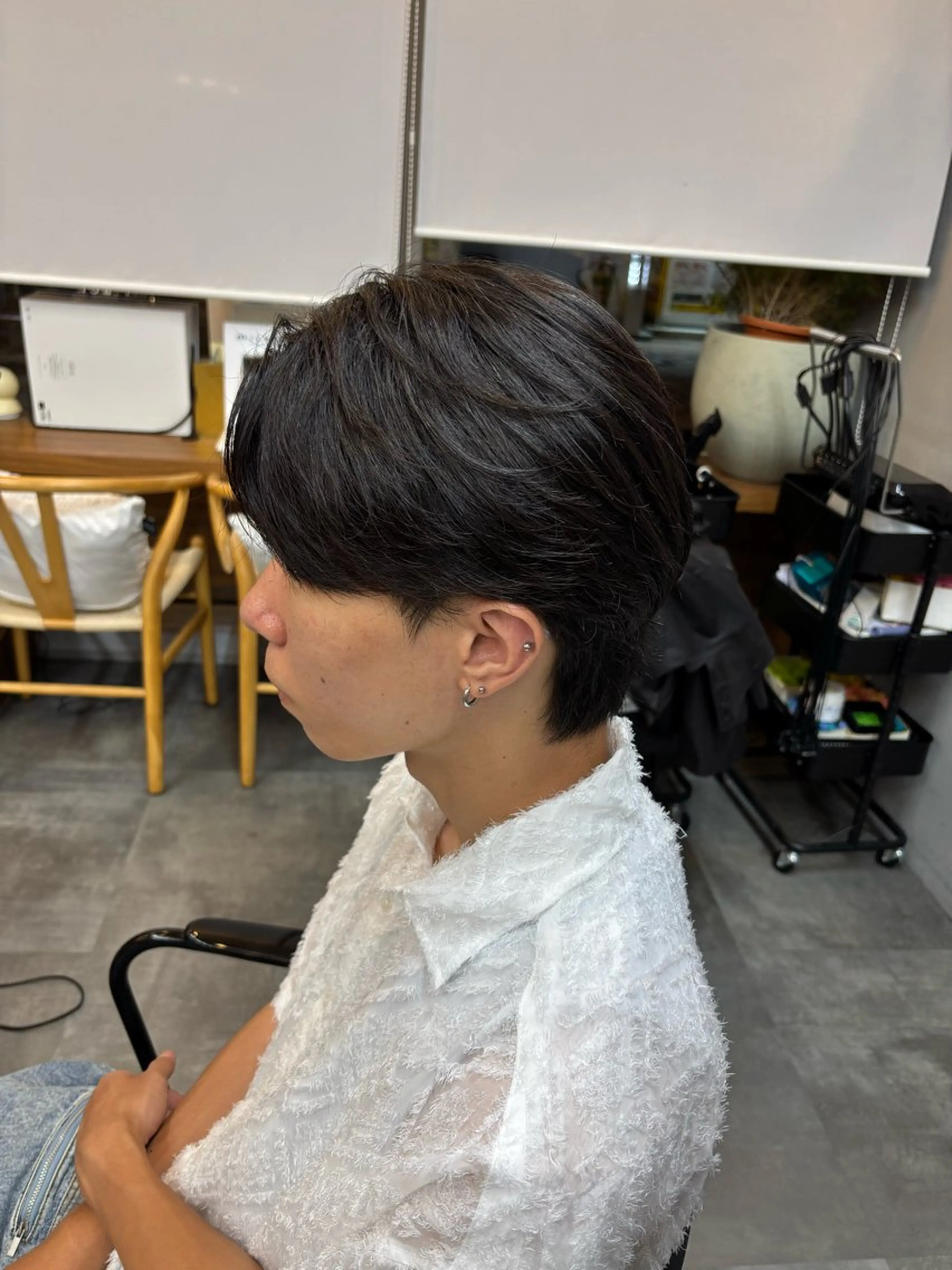 似合わせメンズカット＋曲がる縮毛矯正＋ケアTRの写真