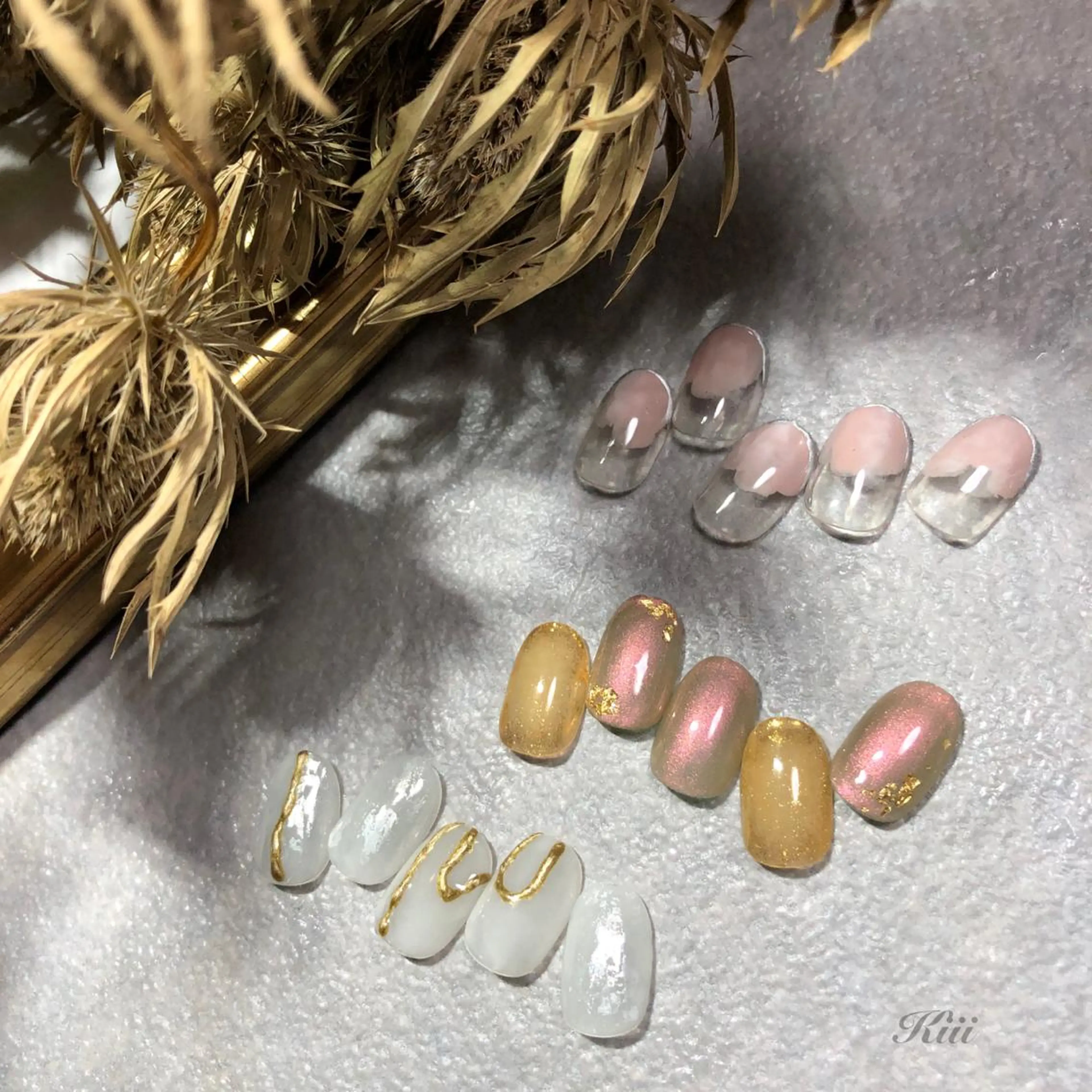 ネイル ハンドネイル フットネイル kiii.__ ✴︎*のネイルデザイン