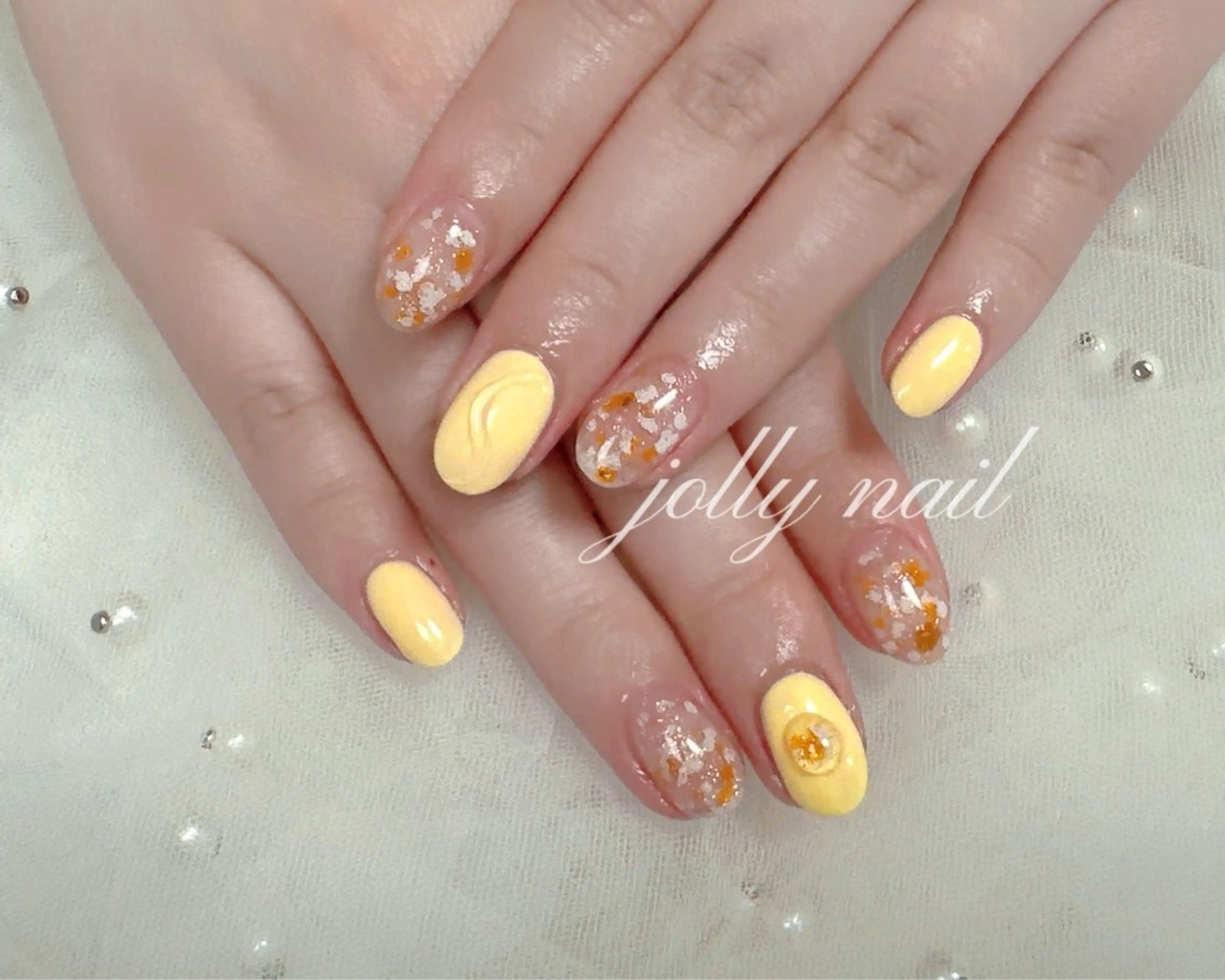 ネイル Jolly チップ長さだしのネイルデザイン